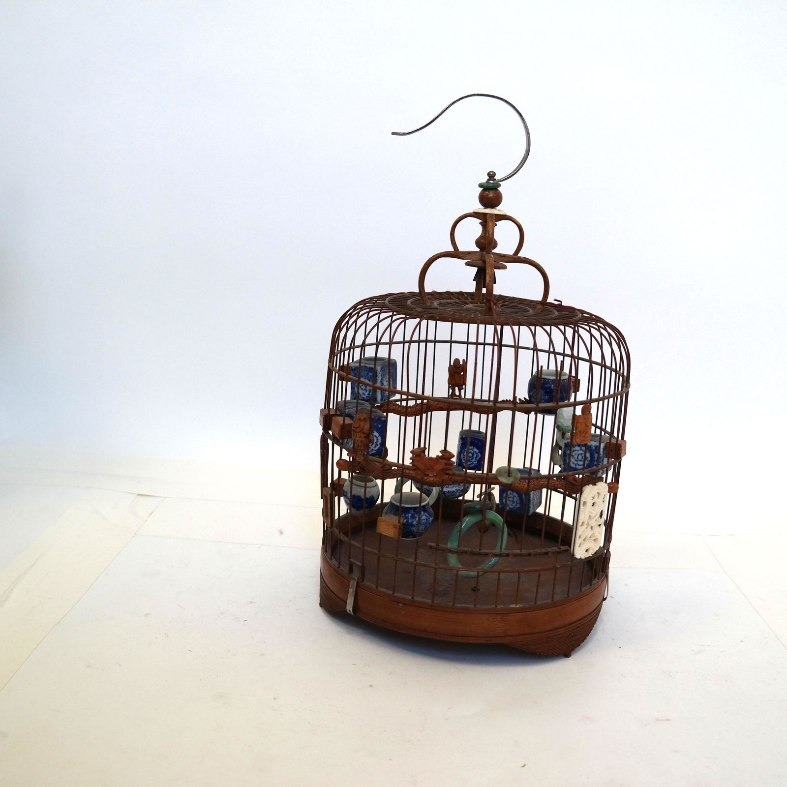 Chinese Bamboo Hanging Birdcage (1 of 5)
