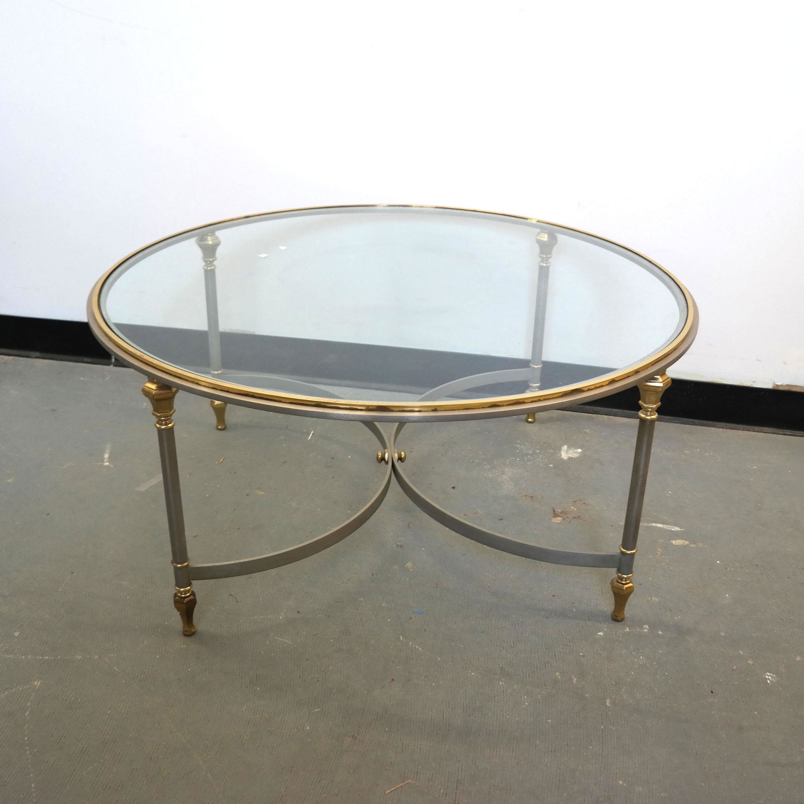 Hollywood Regency Round Coffee Table (1 of 6)