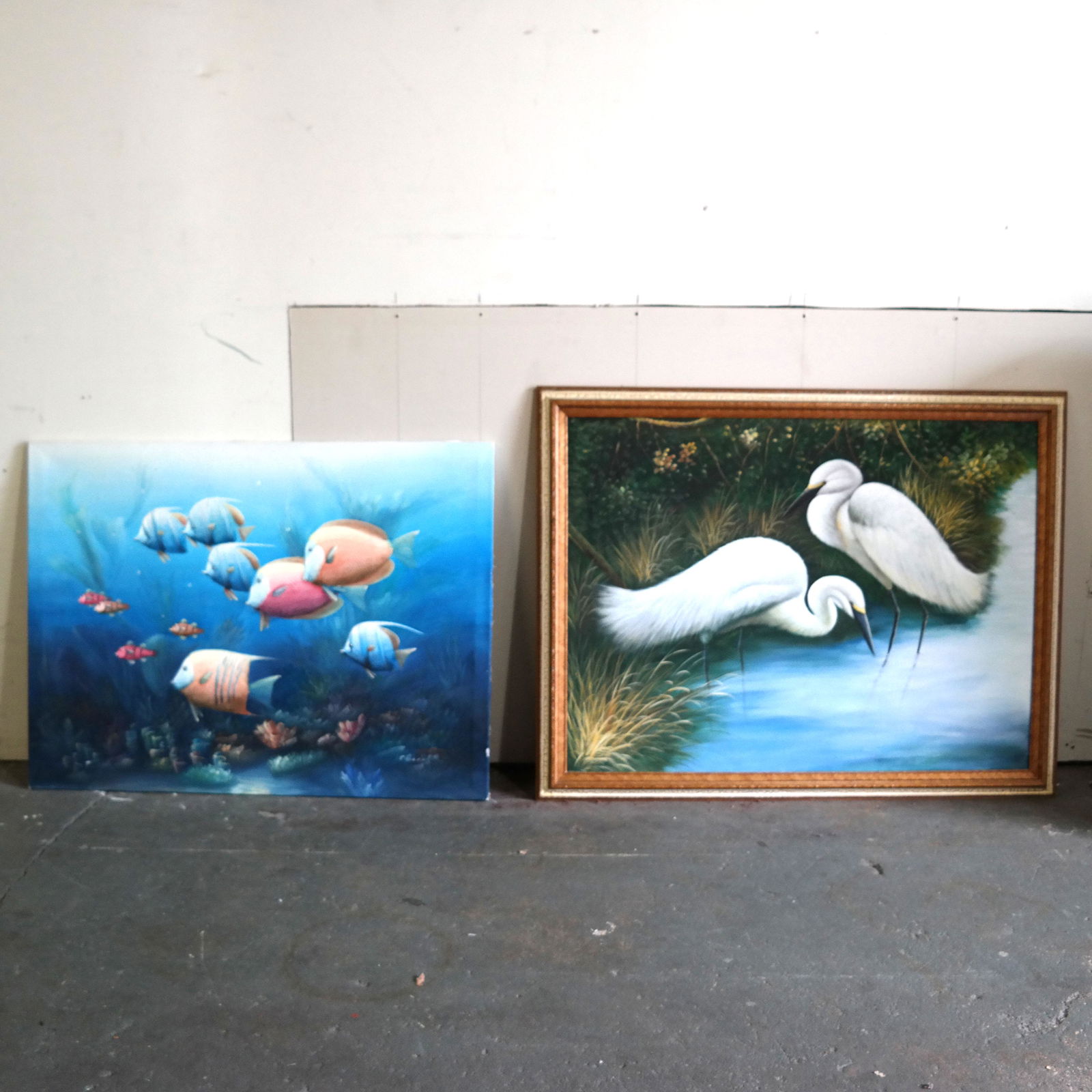 Two Paintings - Oil on Canvas (1 of 10)