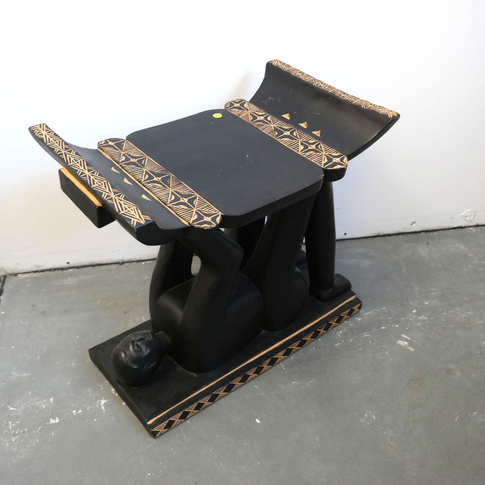 Ashanti-Style Ebonized Bench (1 of 8)