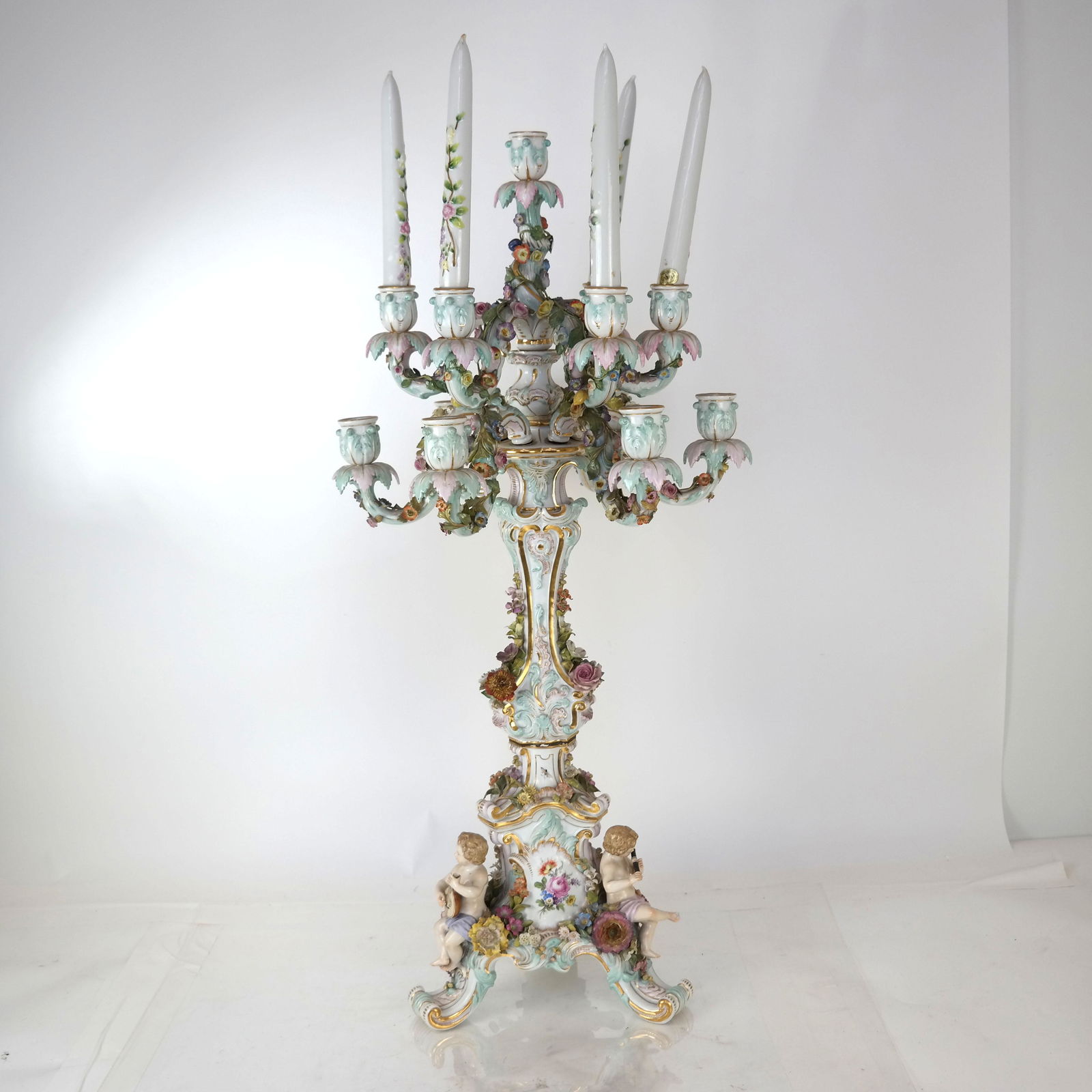 Large Meissen Porcelain Candelabra (1 of 10)