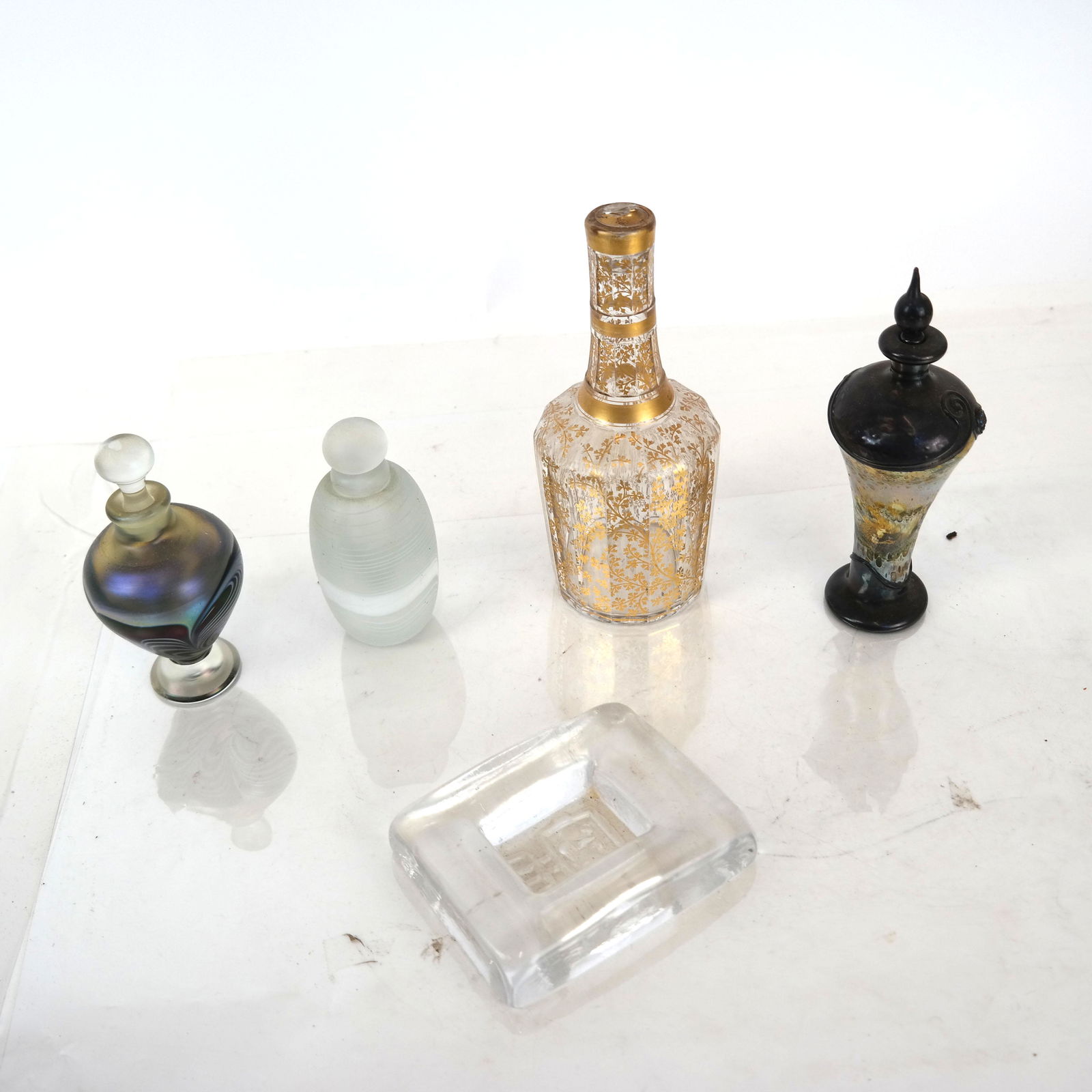 Five Decorated Glass Articles (1 of 6)