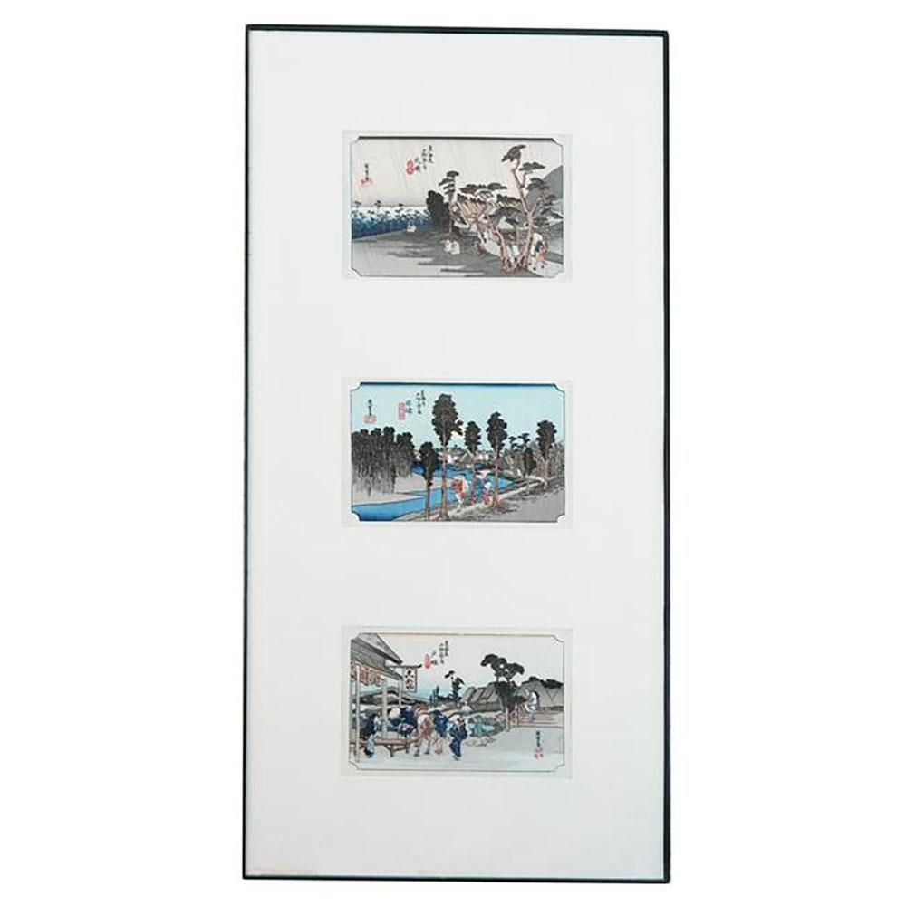 Framed Japanese Woodcut Prints (3) (1 of 6)