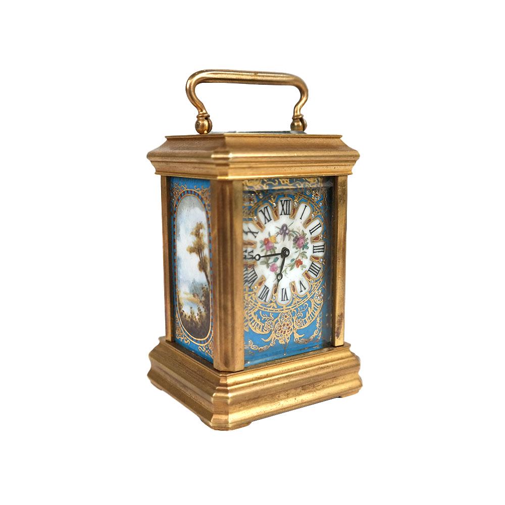 Miniature Sevres Paneled Carriage Clock (1 of 9)