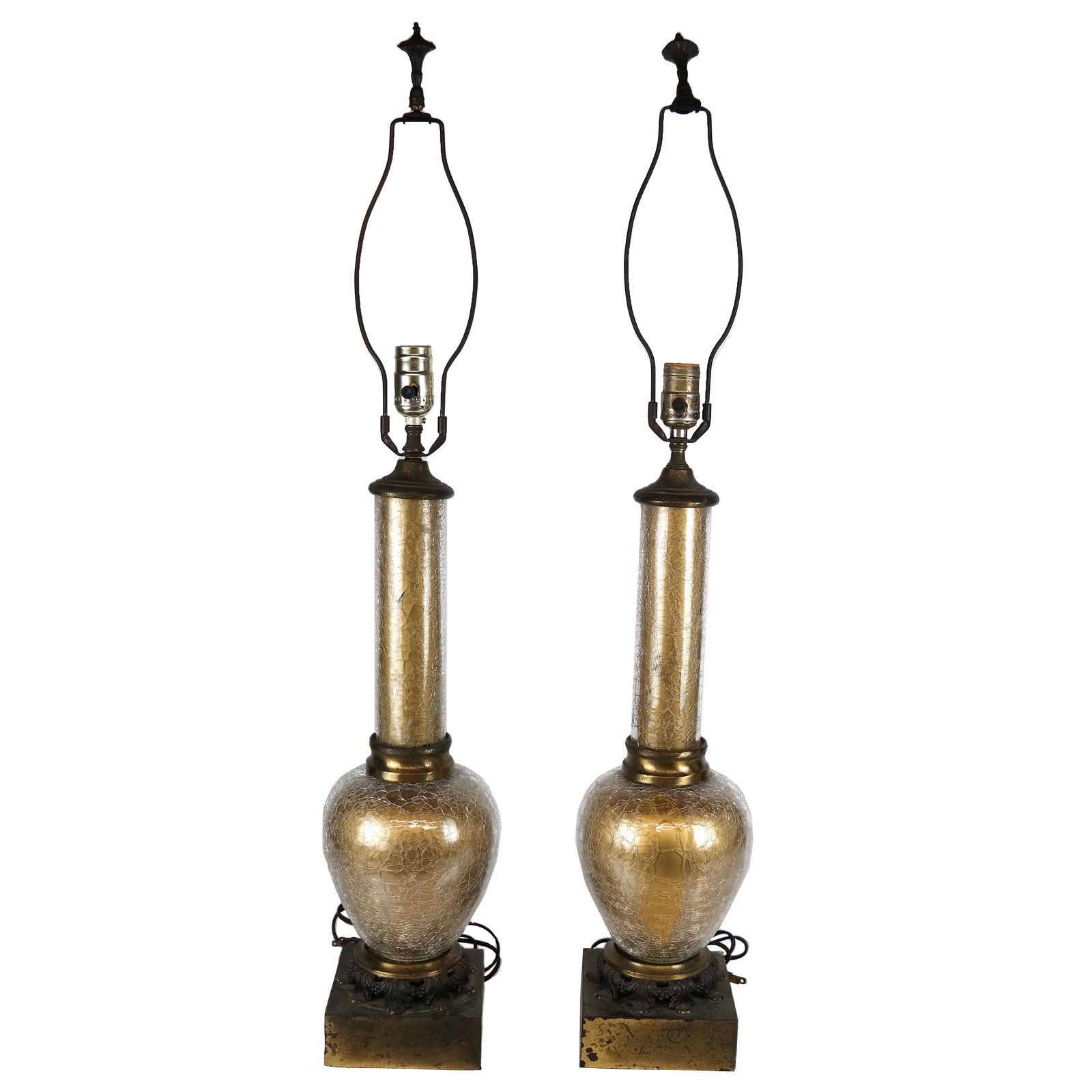 Pair of Gold Foil Table Lamps (1 of 8)