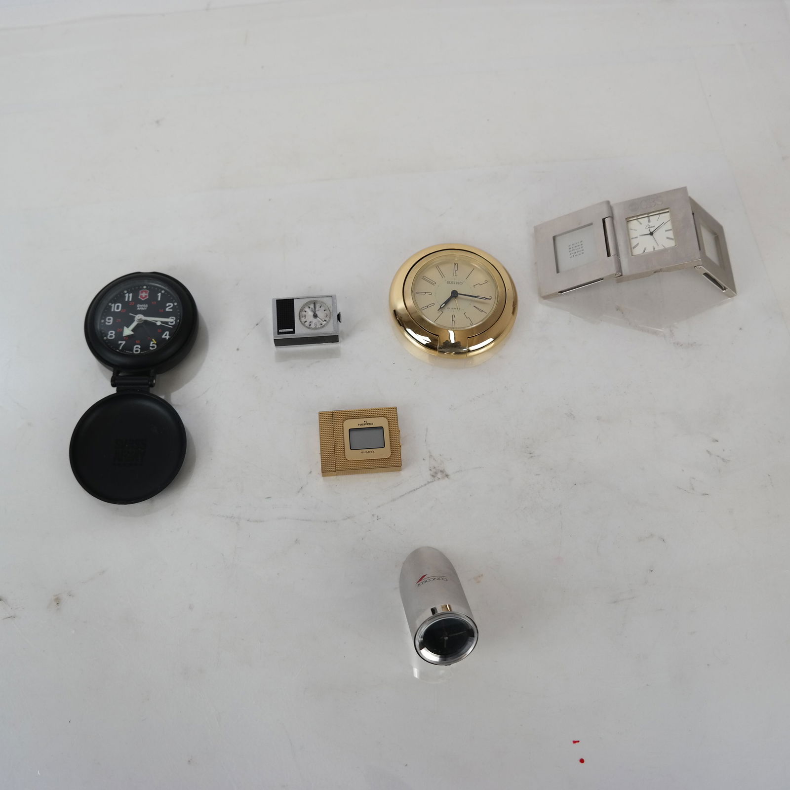 Six Small Travel Clocks (1 of 8)