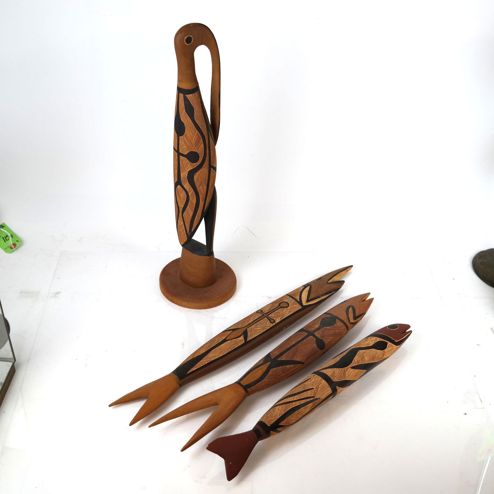 Group of Four African Tourist Carvings (1 of 12)