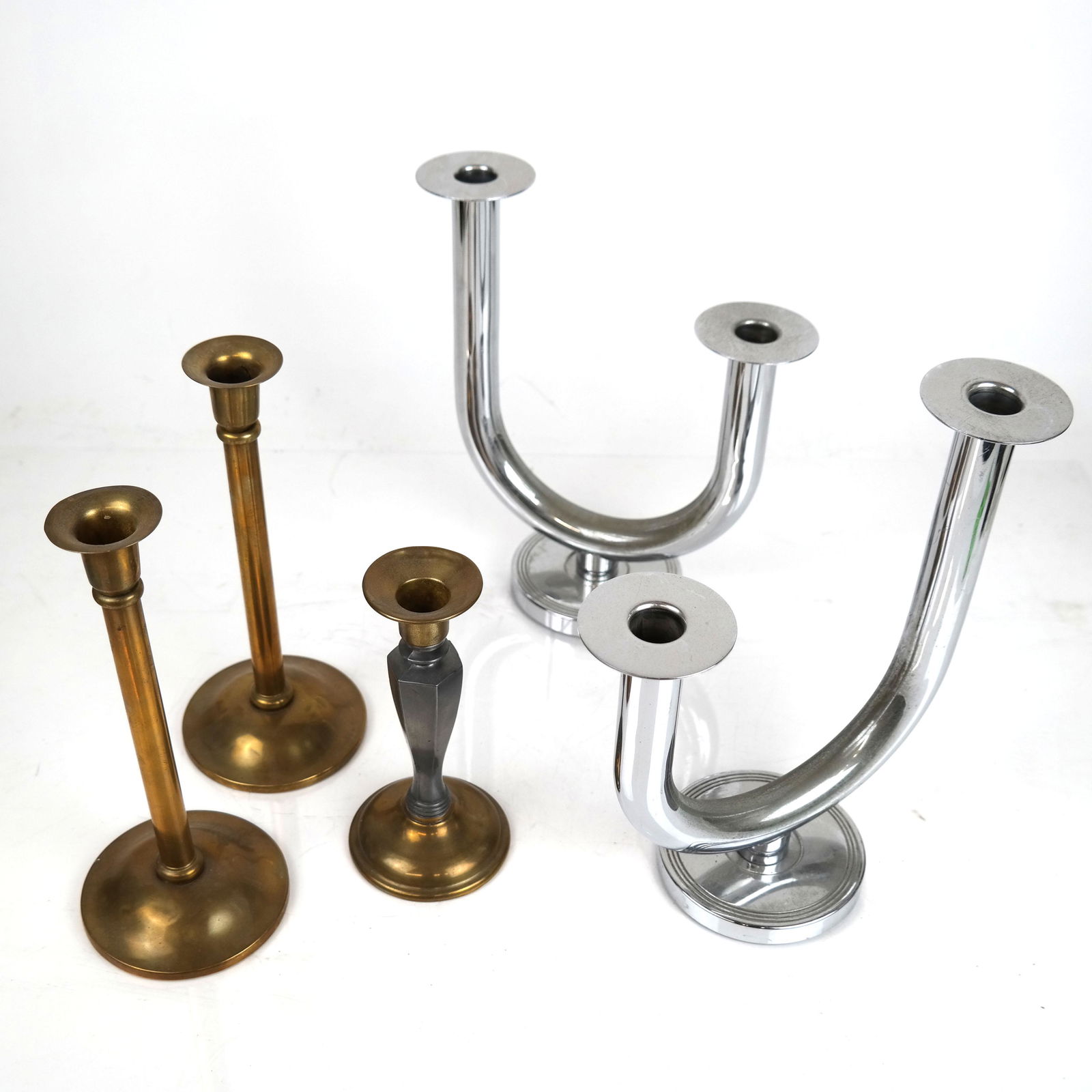 Two Pairs Candlesticks & A Single (5) (1 of 10)