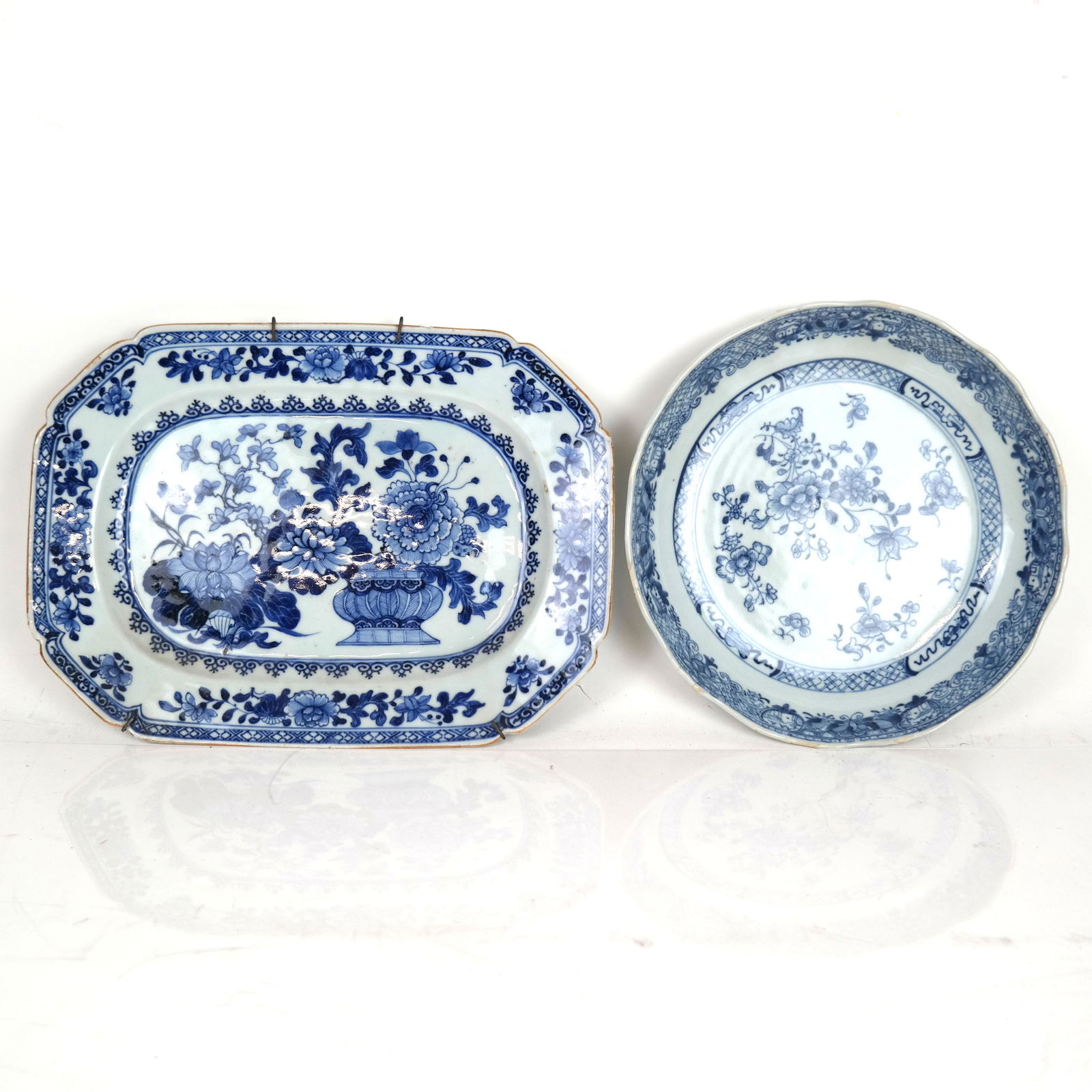 Two Asian Blue & White Dishes (1 of 9)