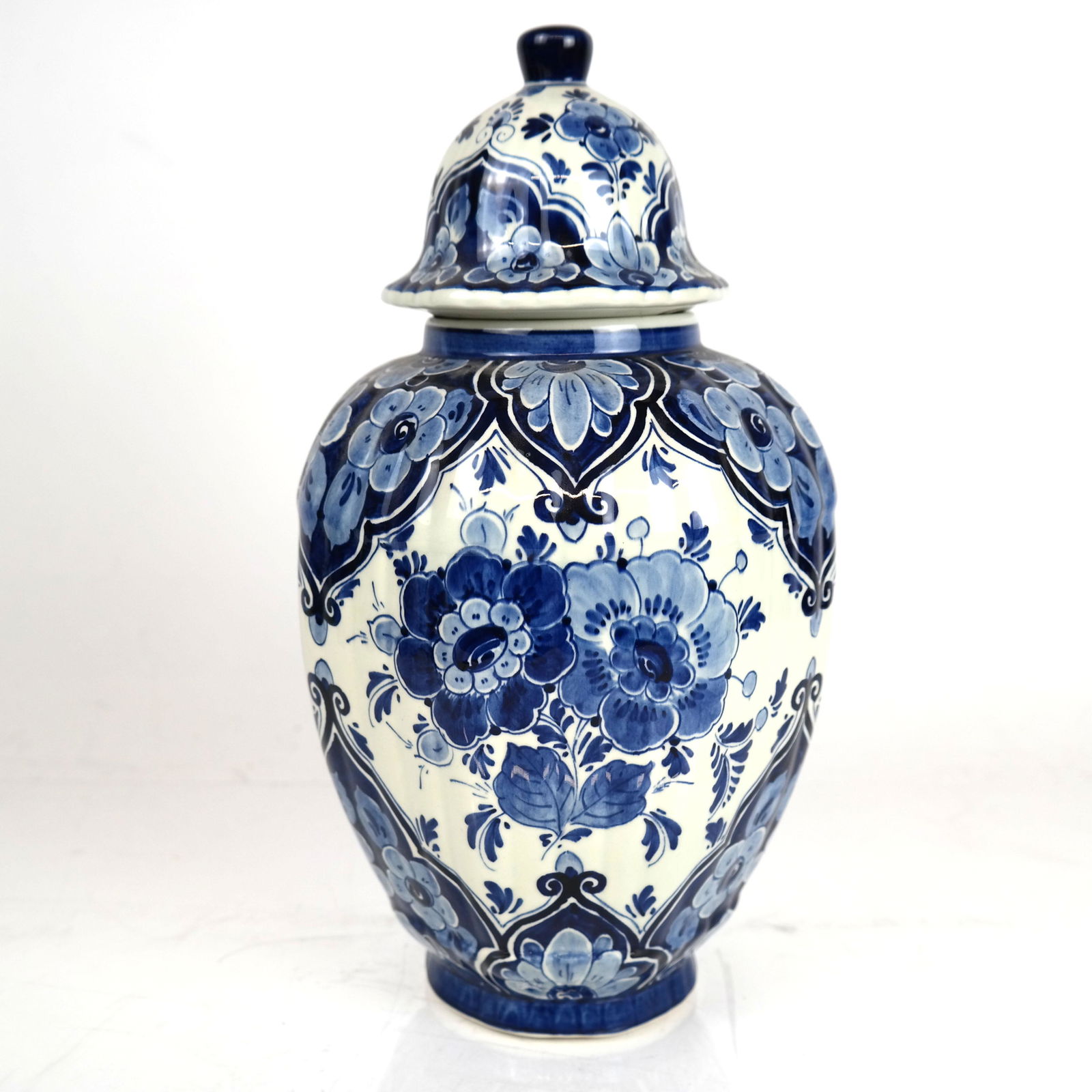 Dutch Delft Blue & White Covered Jar (1 of 9)