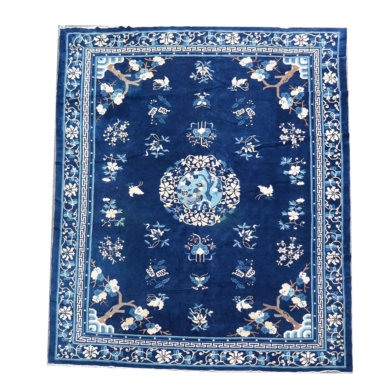 Chinese Deep Blue Rug (1 of 9)
