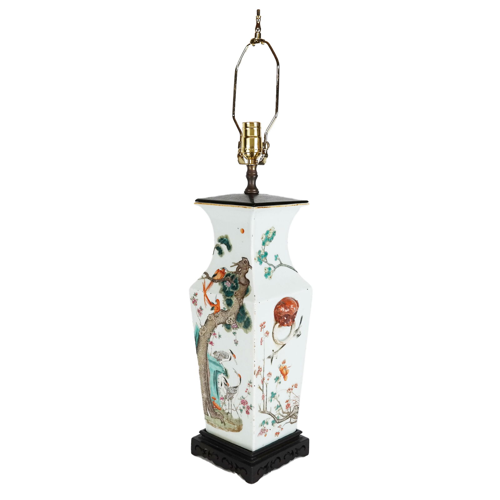 Chinese Decorated Porcelain Lamp (1 of 10)