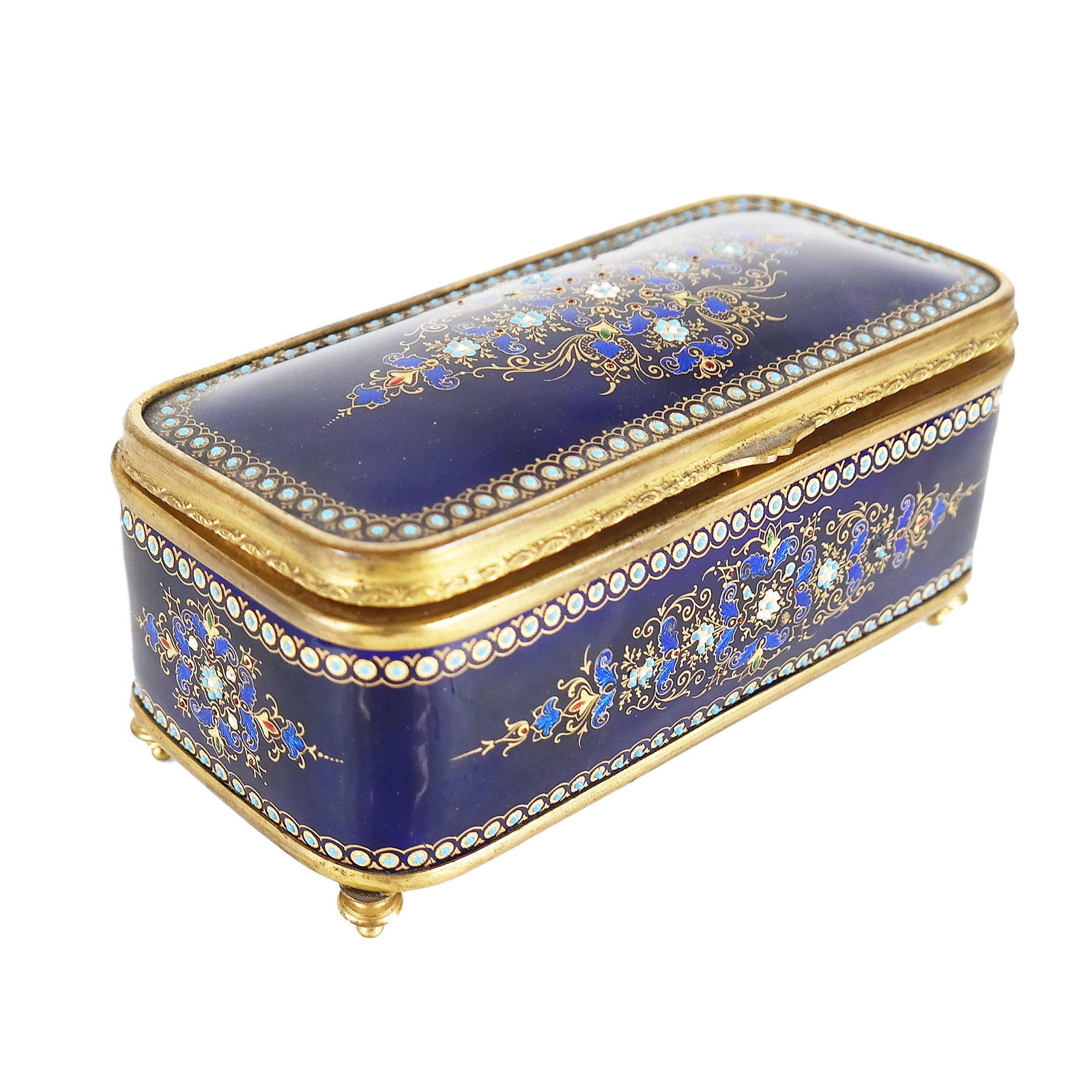 Tahan Apari Enameled Footed Box (1 of 7)
