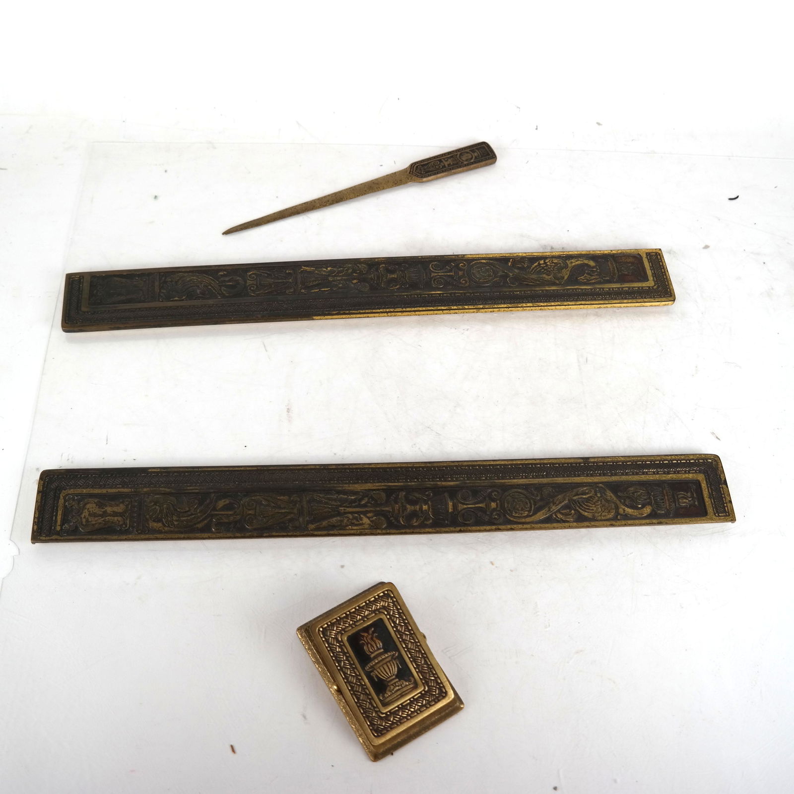 Four Tiffany Studios, NY Desk Items (1 of 13)