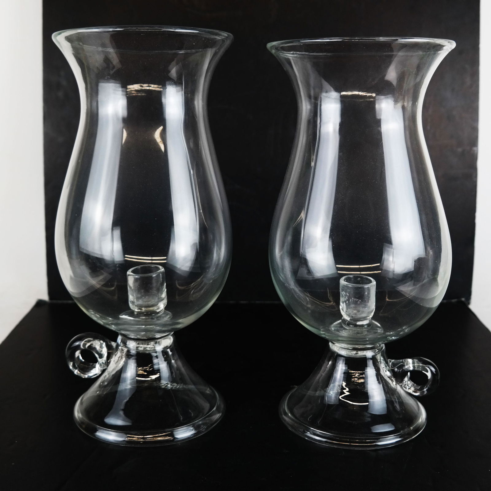 Pair Crystal Hurricane Candlesticks (1 of 8)