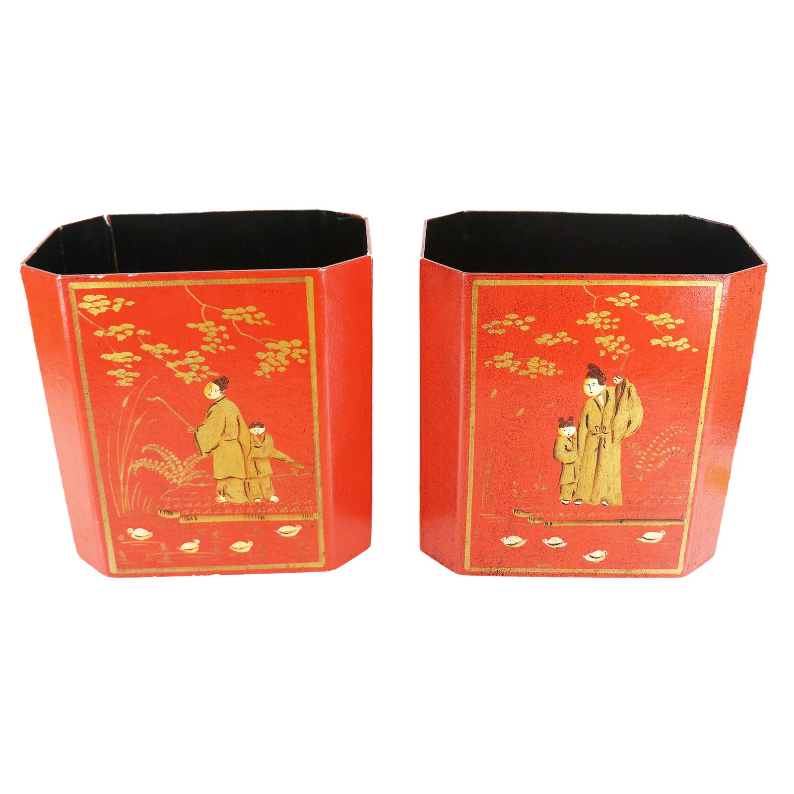 Don Andres Red Chinoiserie Pails (1 of 8)