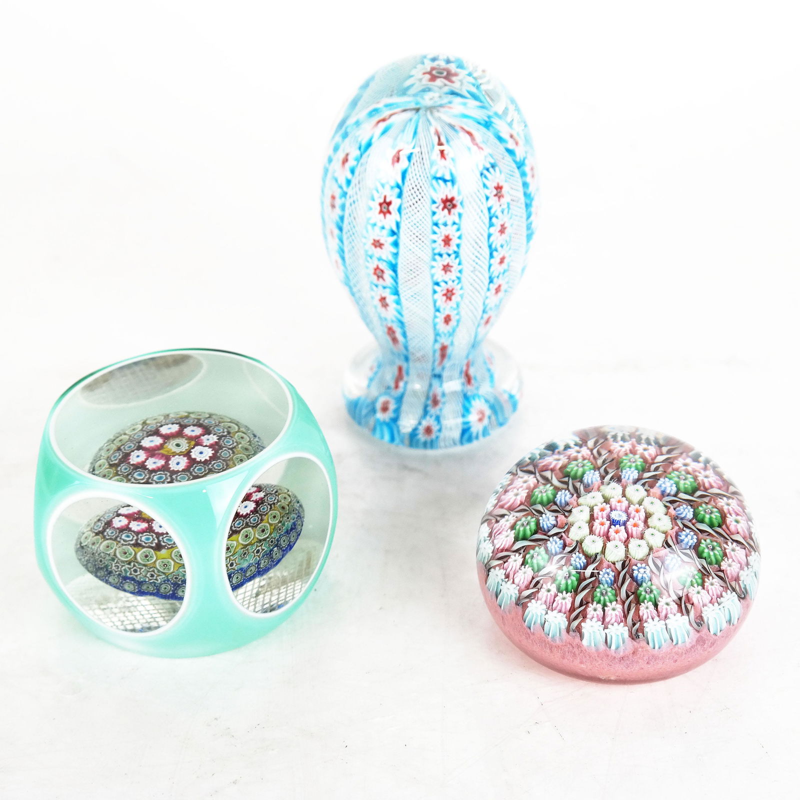 Three Crystal Paperweights (1 of 9)