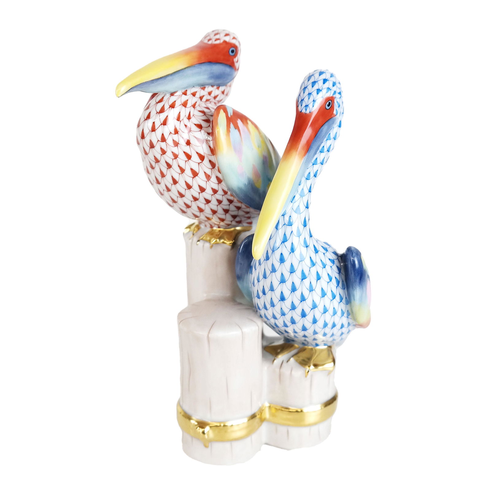 Herend Two Pelicans Porcelain Sculpture (1 of 9)