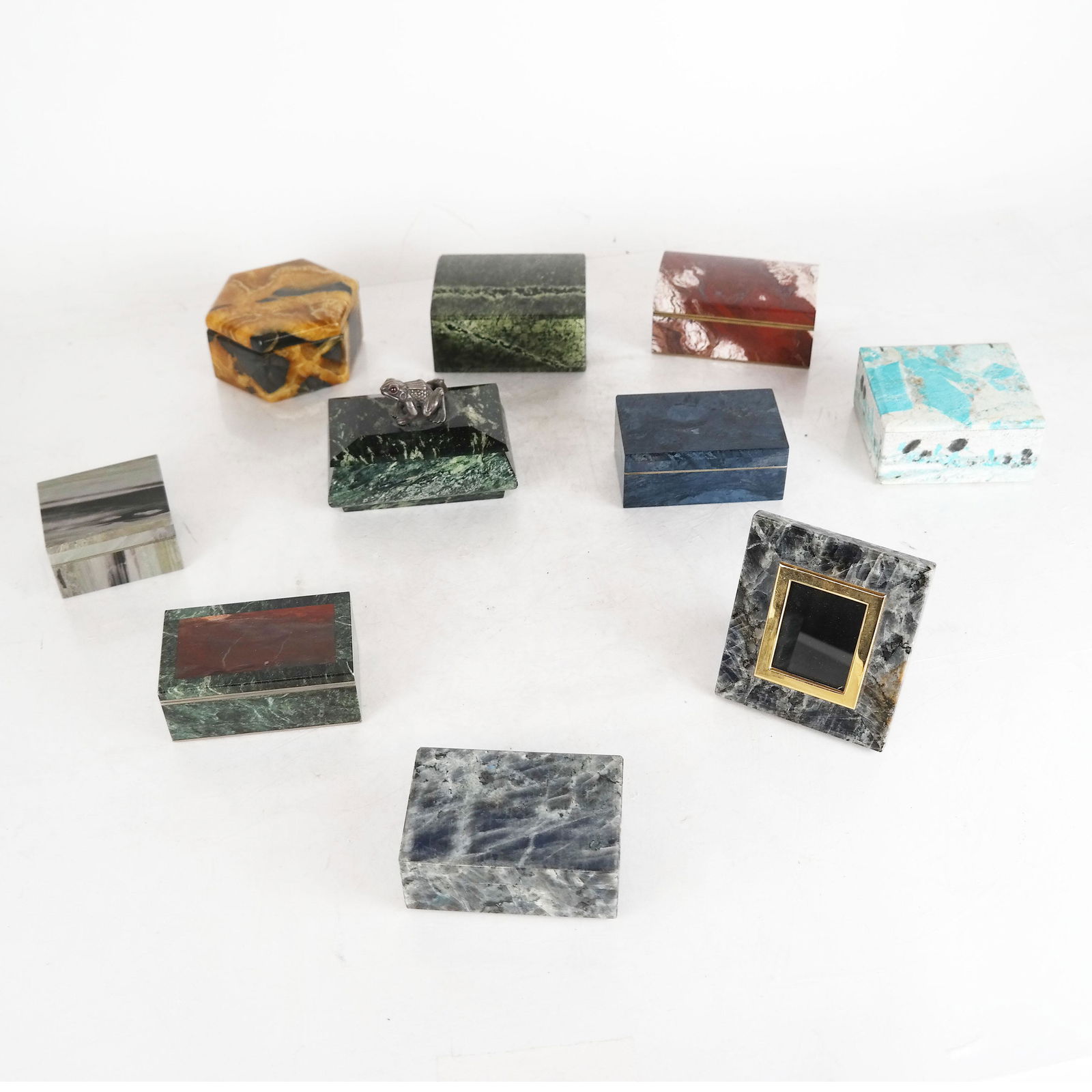 Ten Various Marble Boxes and One Frame (1 of 10)