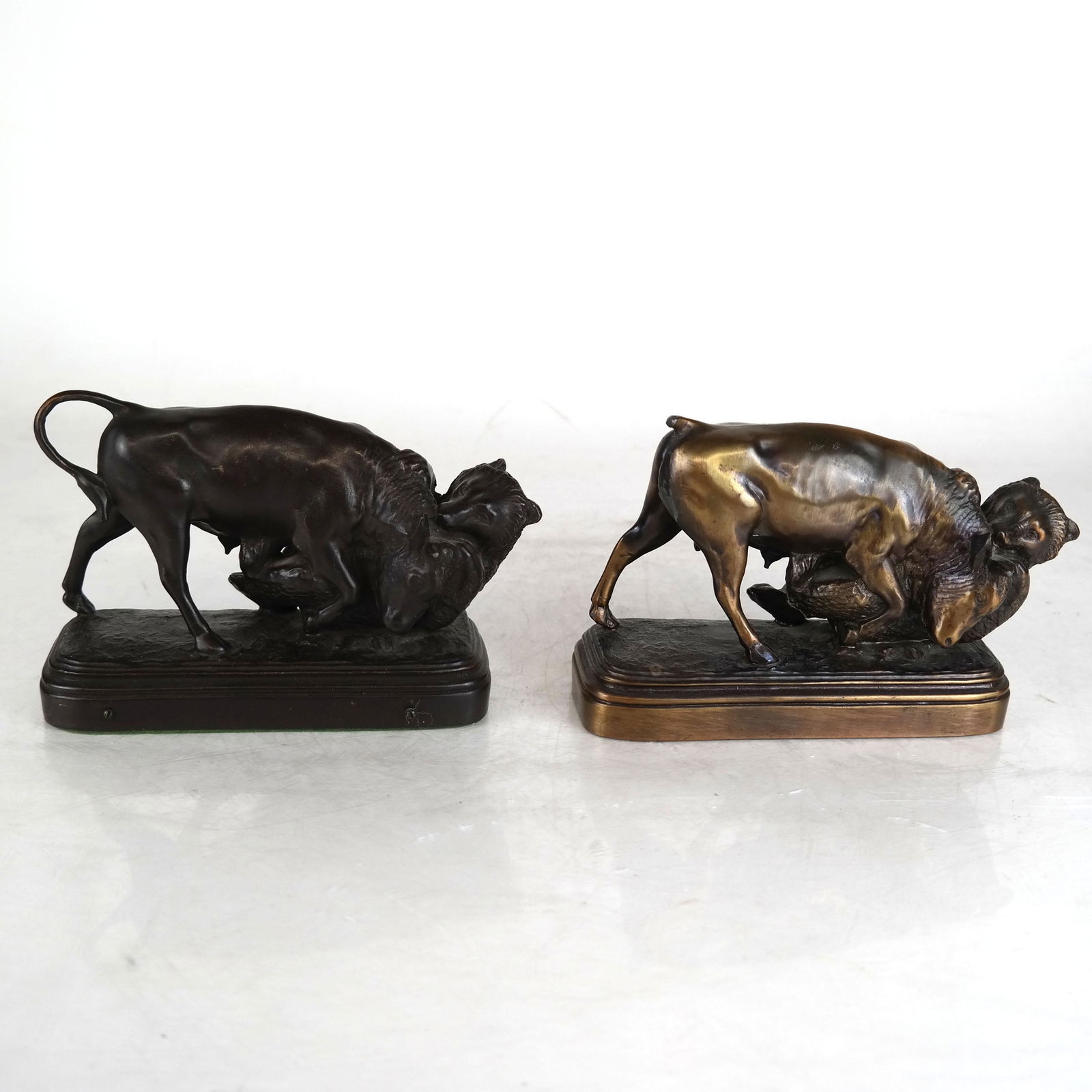 Pair of Bull & Bear Bronze Bookends (1 of 10)