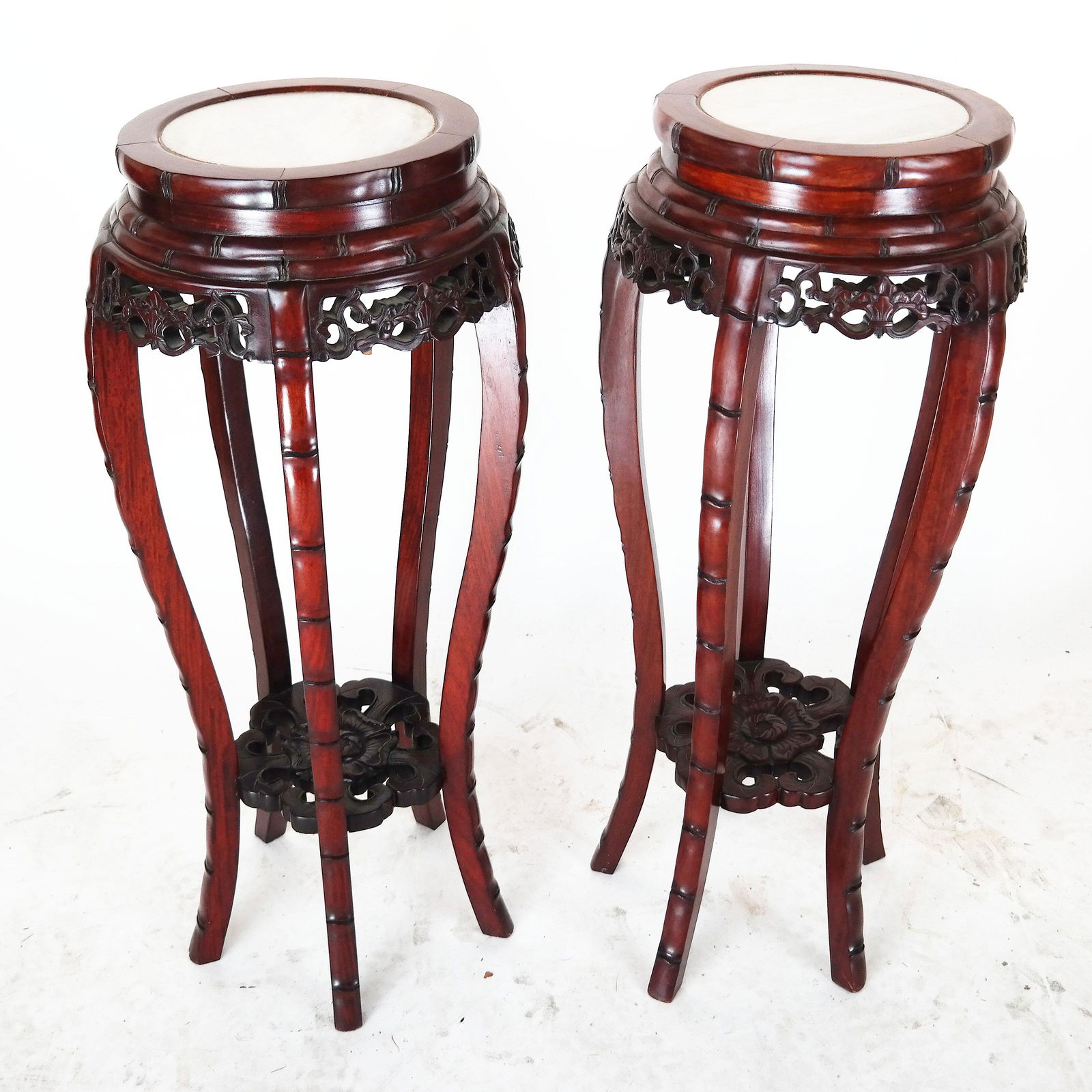 Pair of Chinese Rosewood Pedestals (1 of 6)