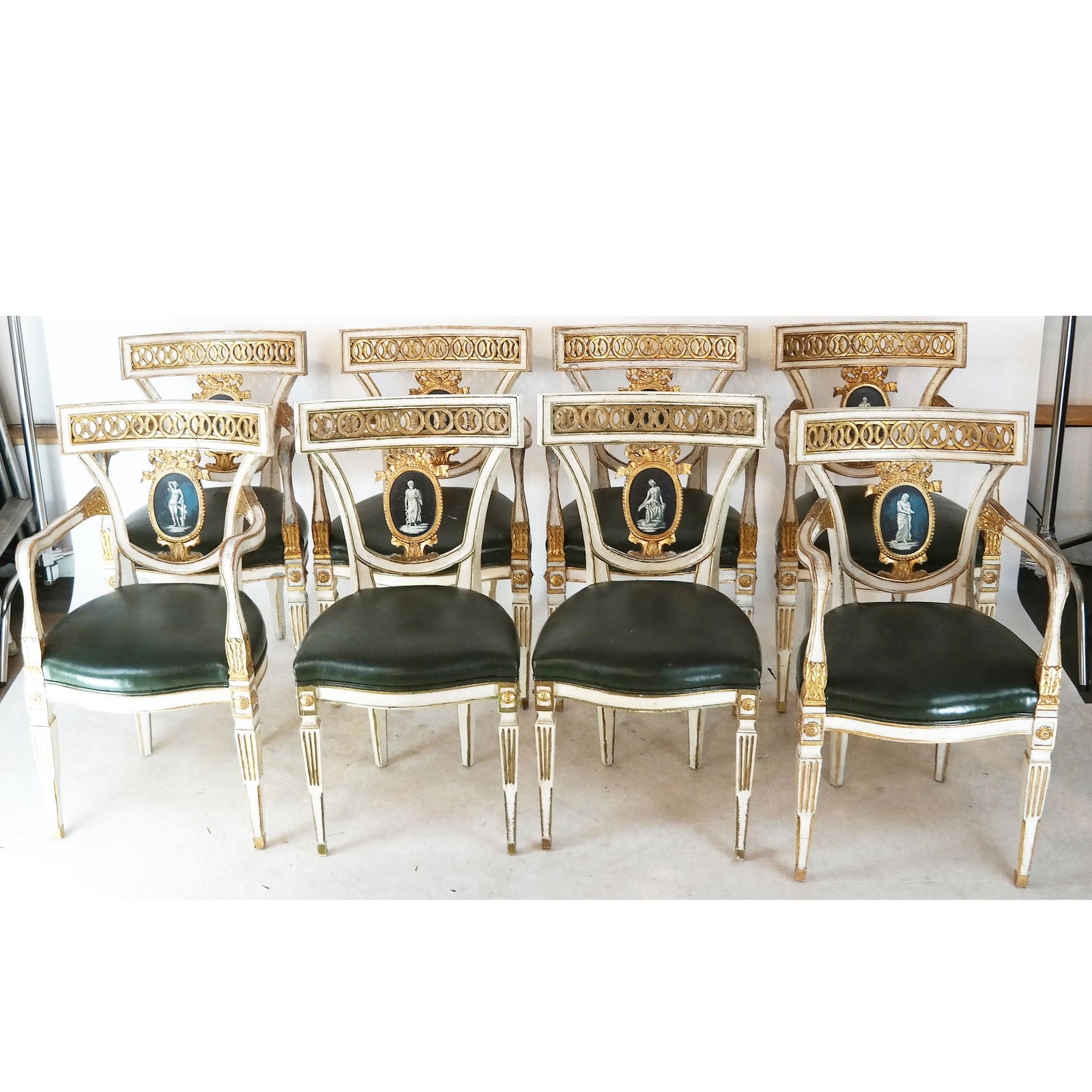 Set of 8 Italian LXVI-Style Dining Room Chairs (1 of 11)