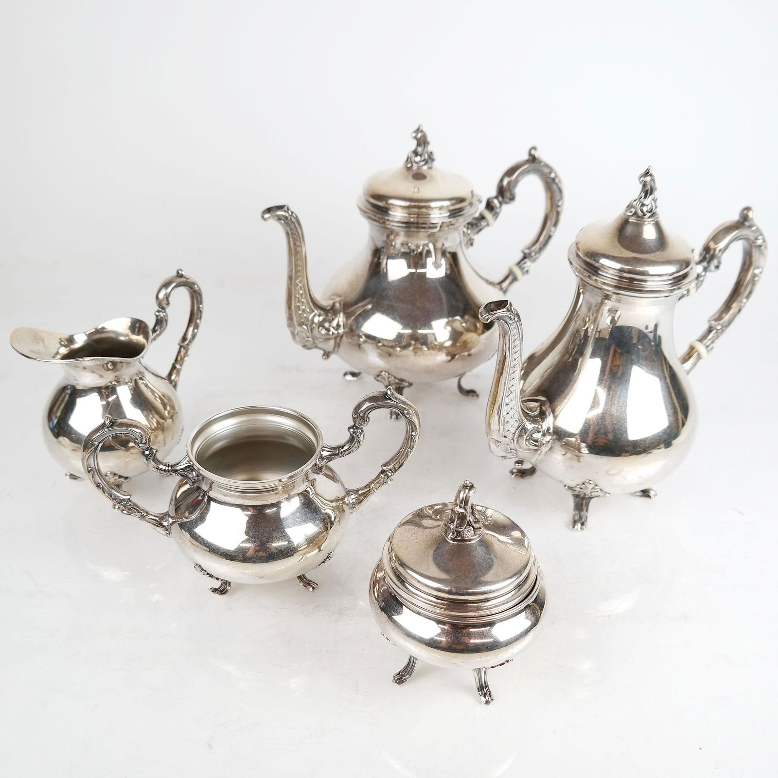 5-Pc. Peruvian .925 Silver Tea & Coffee Set (1 of 16)