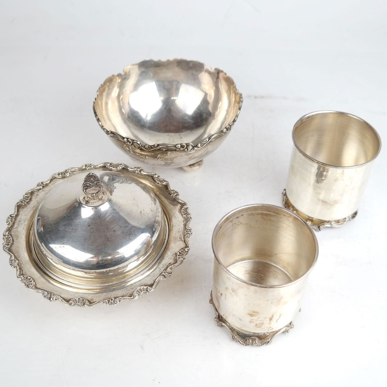 Lot of 4 South American .900 Silver Vessels (1 of 13)