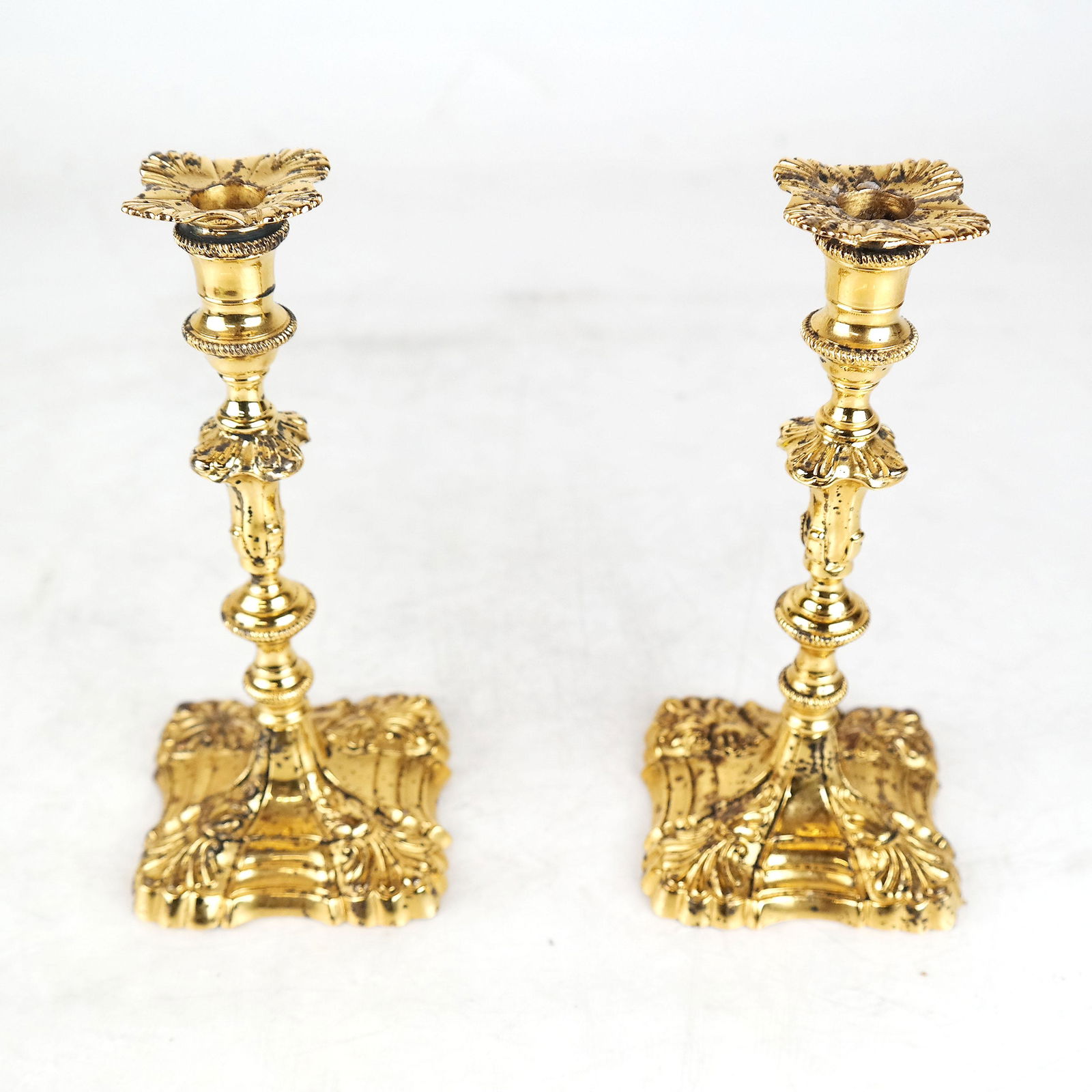 Pr Tiffany & Co. Sterling Vermeil Candlesticks (1 of 6)