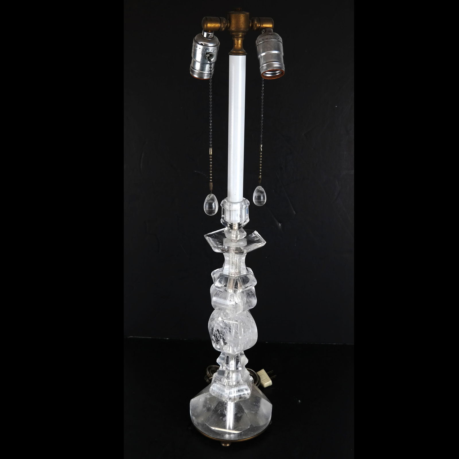 Rock Crystal Column Table Lamp (1 of 7)