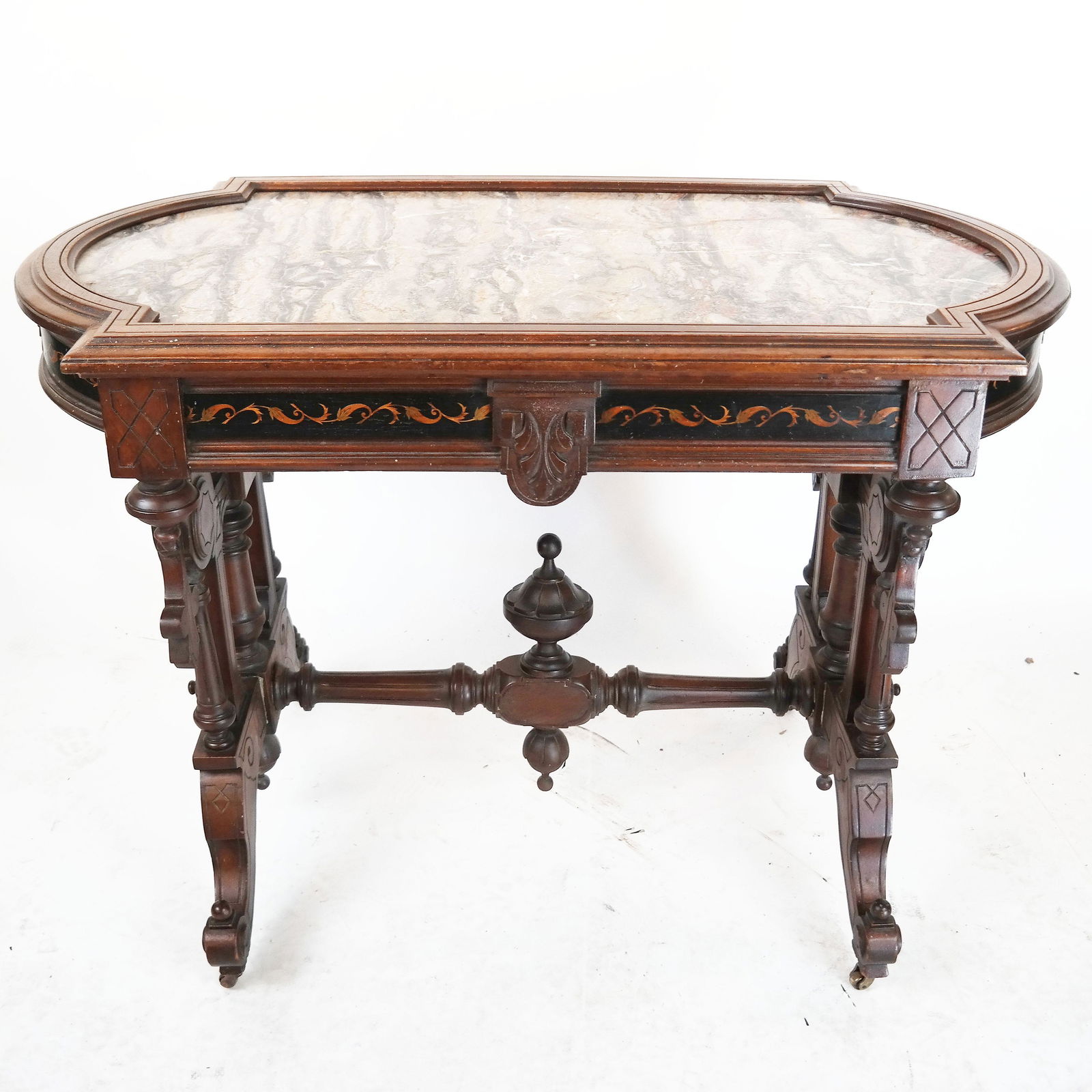 Eastlake Victorian Walnut Center Table (1 of 10)