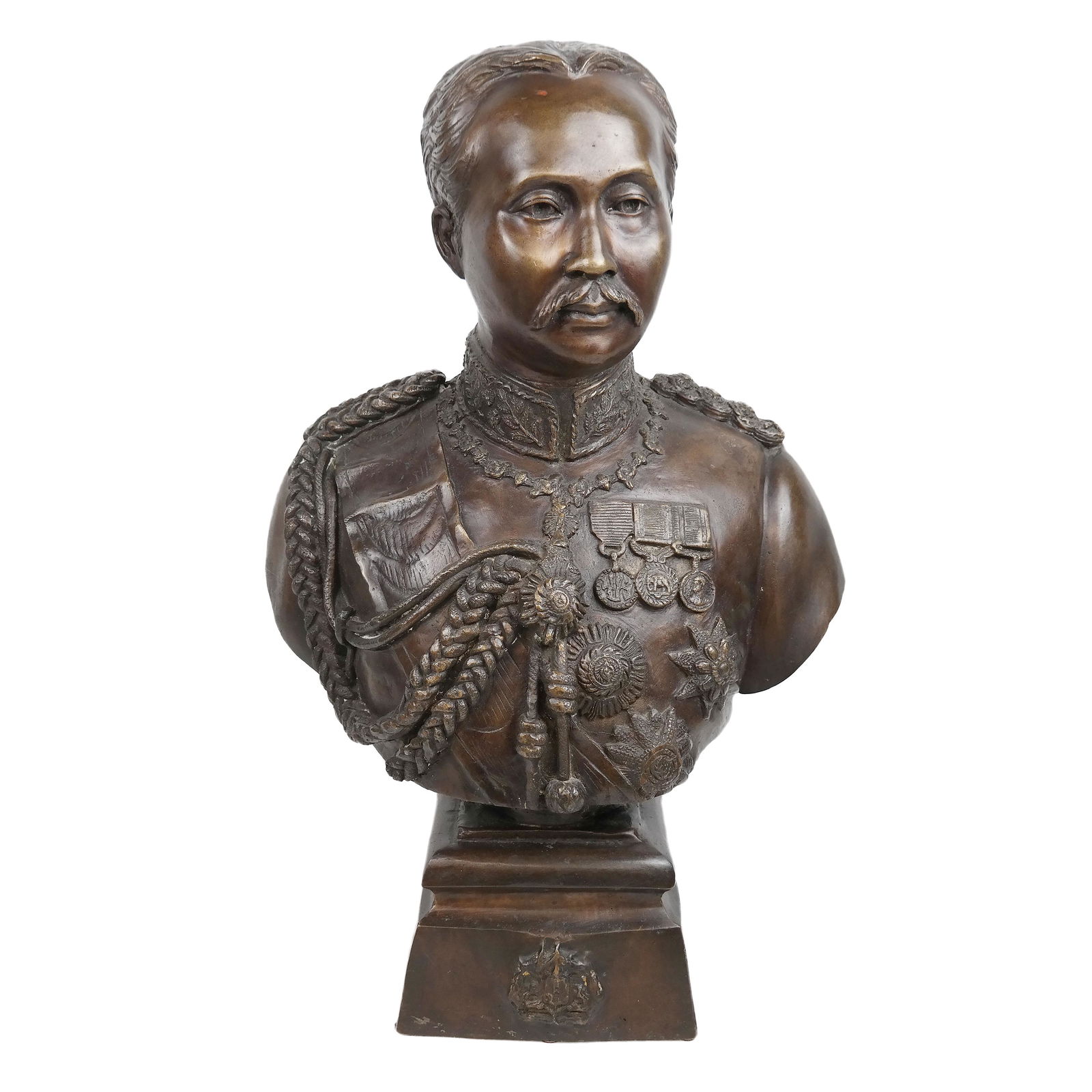 Composition Bust of a Military Officer (1 of 8)