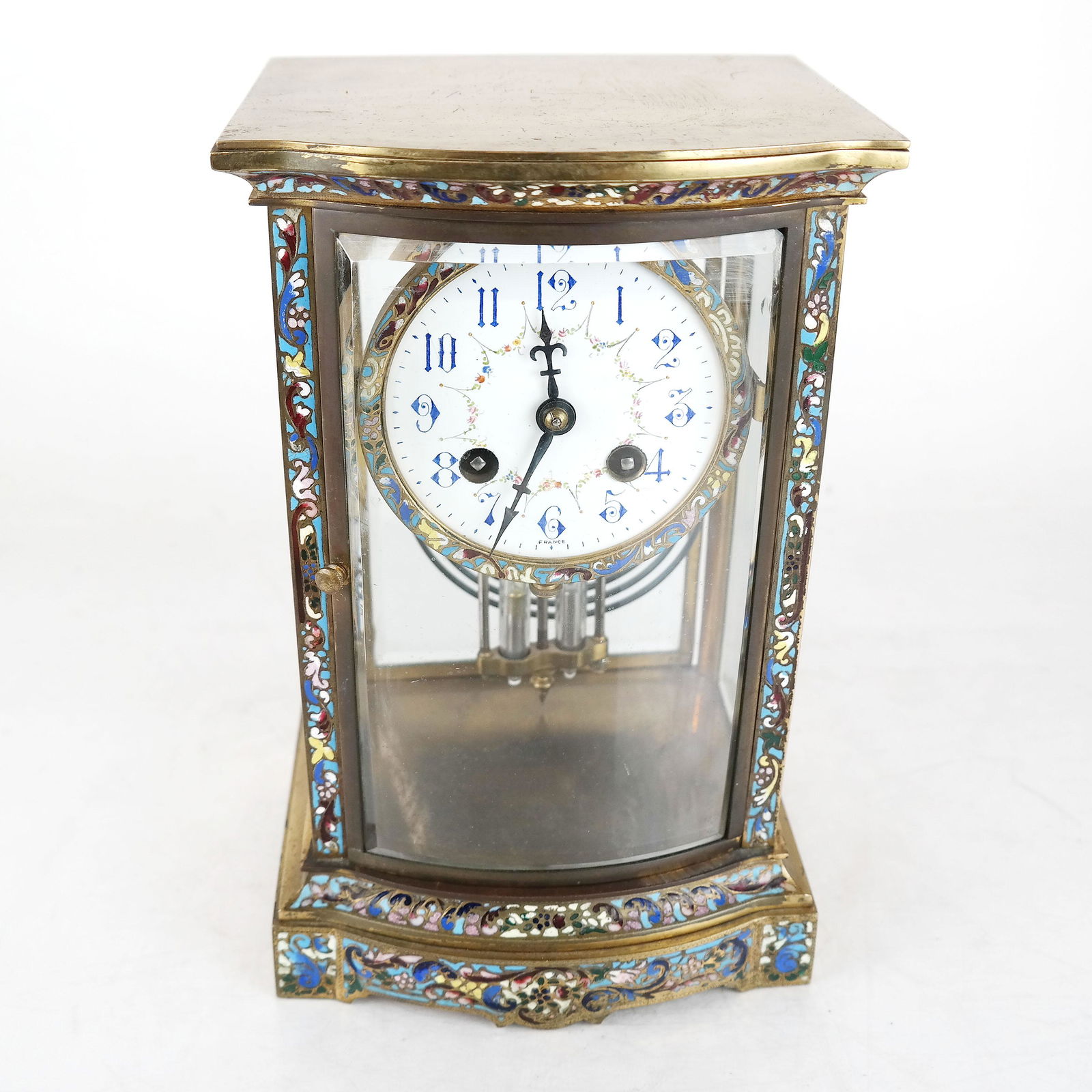A&H France Enamel Regulator Clock (1 of 10)