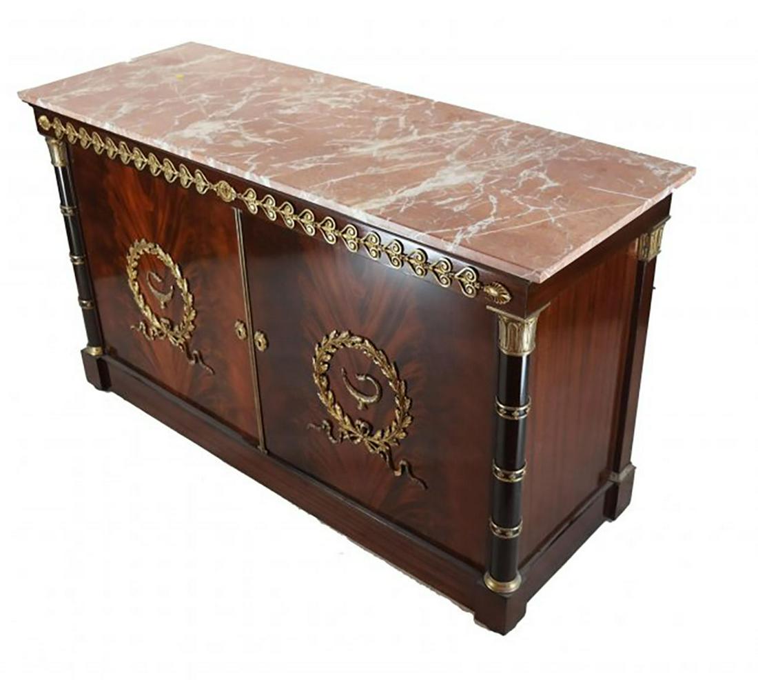French Empire-Style Mahogany Commode (1 of 8)
