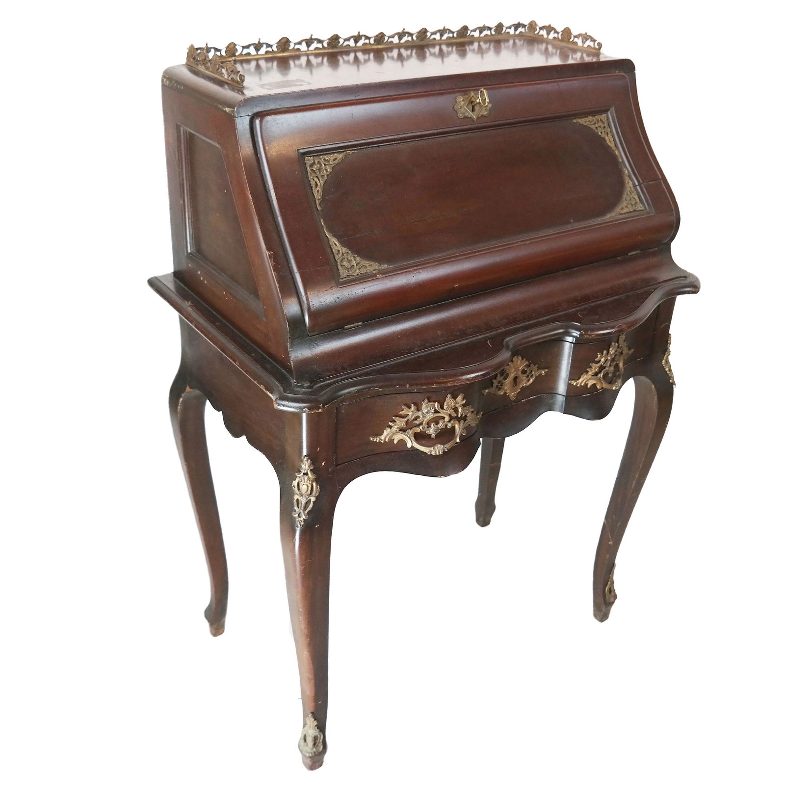 Antique Bronze-Mounted Abattant Desk (1 of 8)