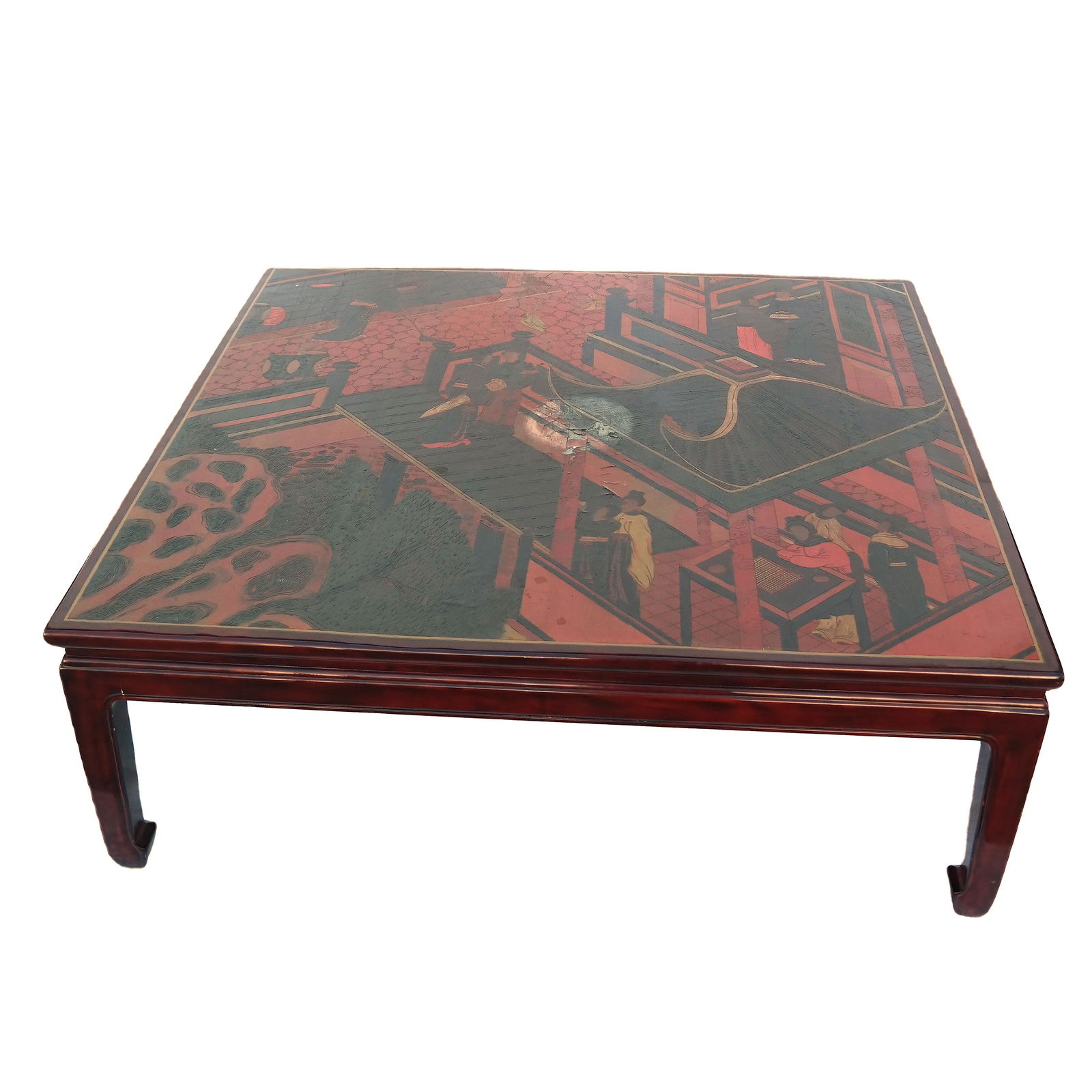 Chinese Red Lacquer Low Table (1 of 6)