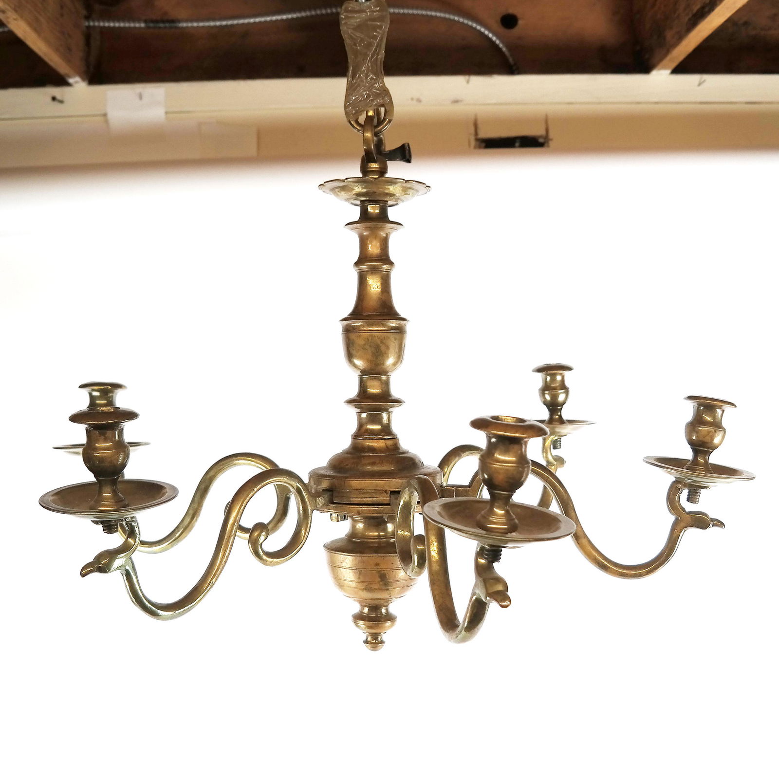 Dutch/English Baroque Brass Chandelier (1 of 10)