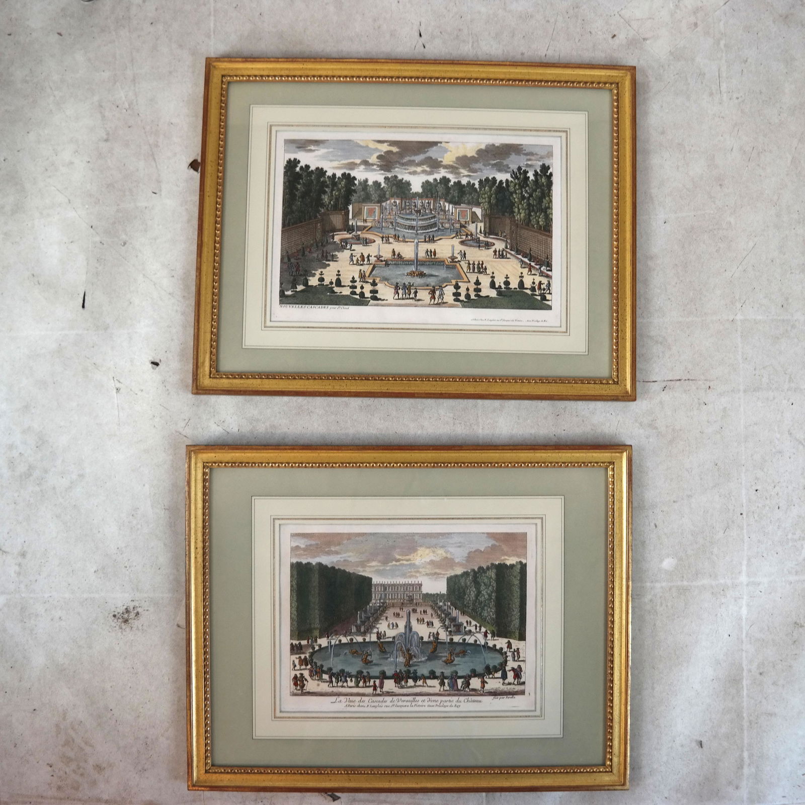 Two Aquatint Etchings of Versailles (1 of 6)
