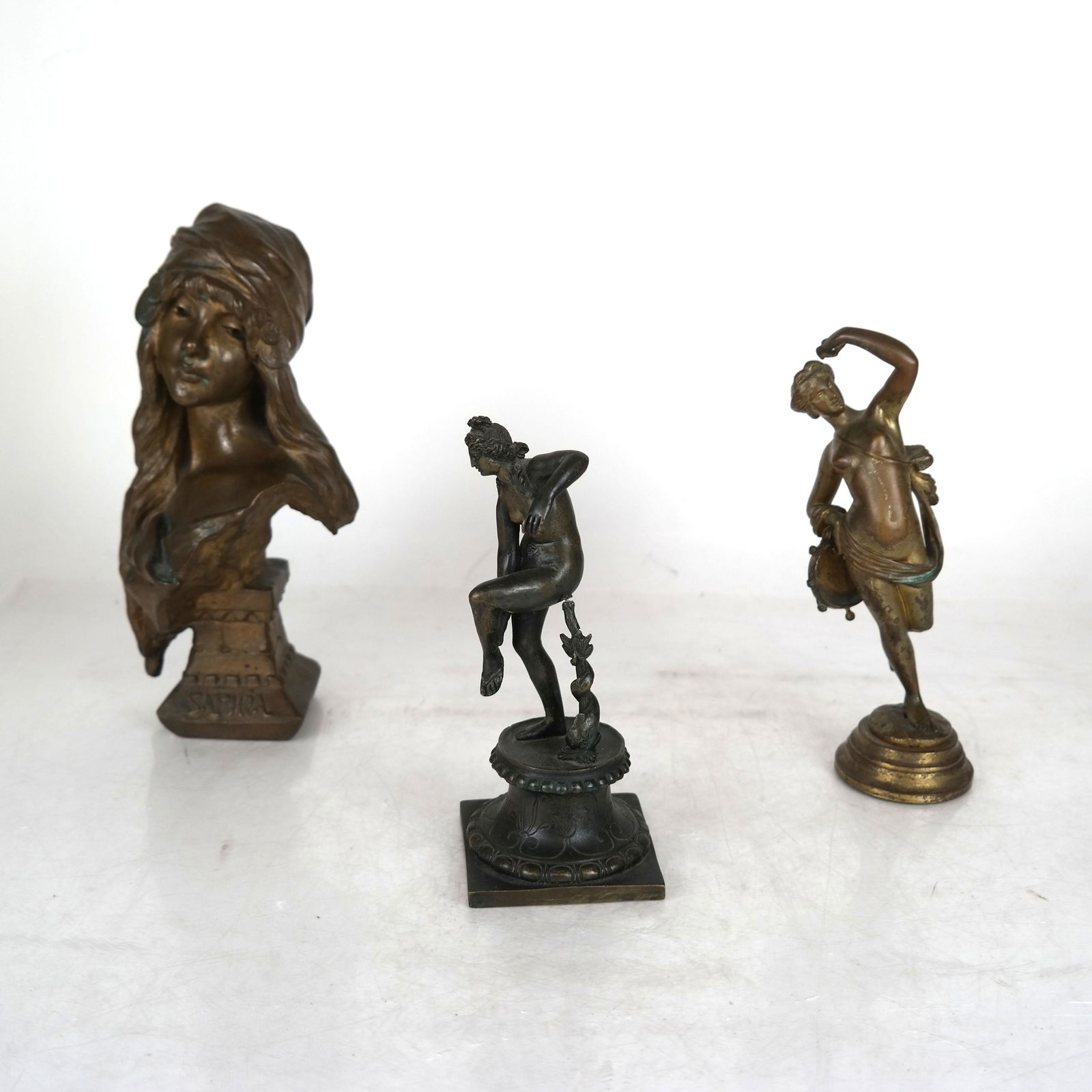 Three Small Bronze Figures (1 of 12)