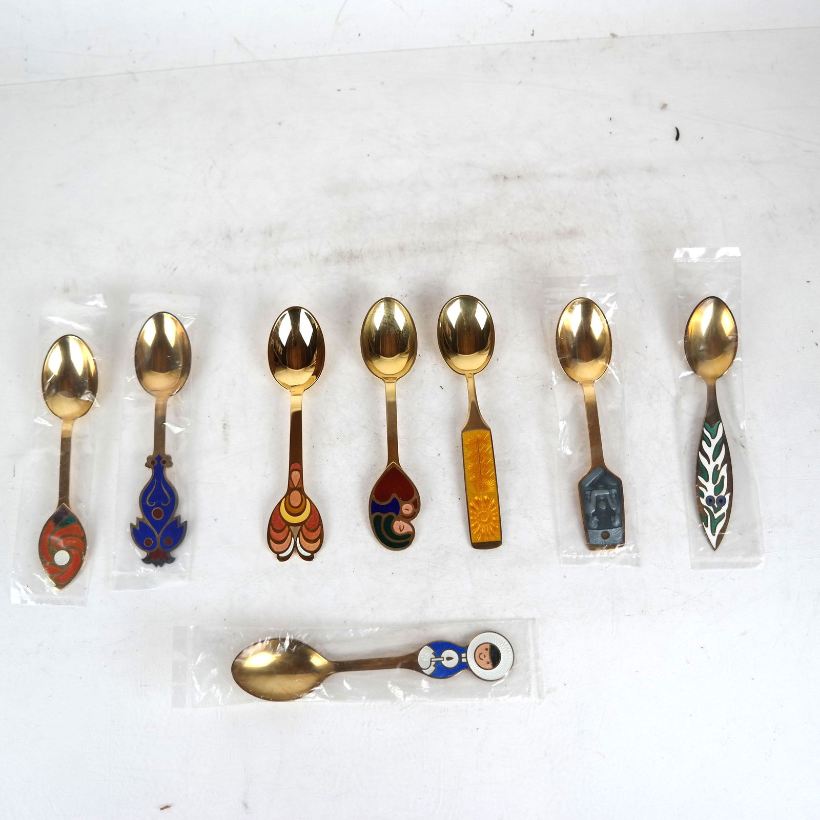 8 Danish Sterling Silver Spoons (1 of 4)