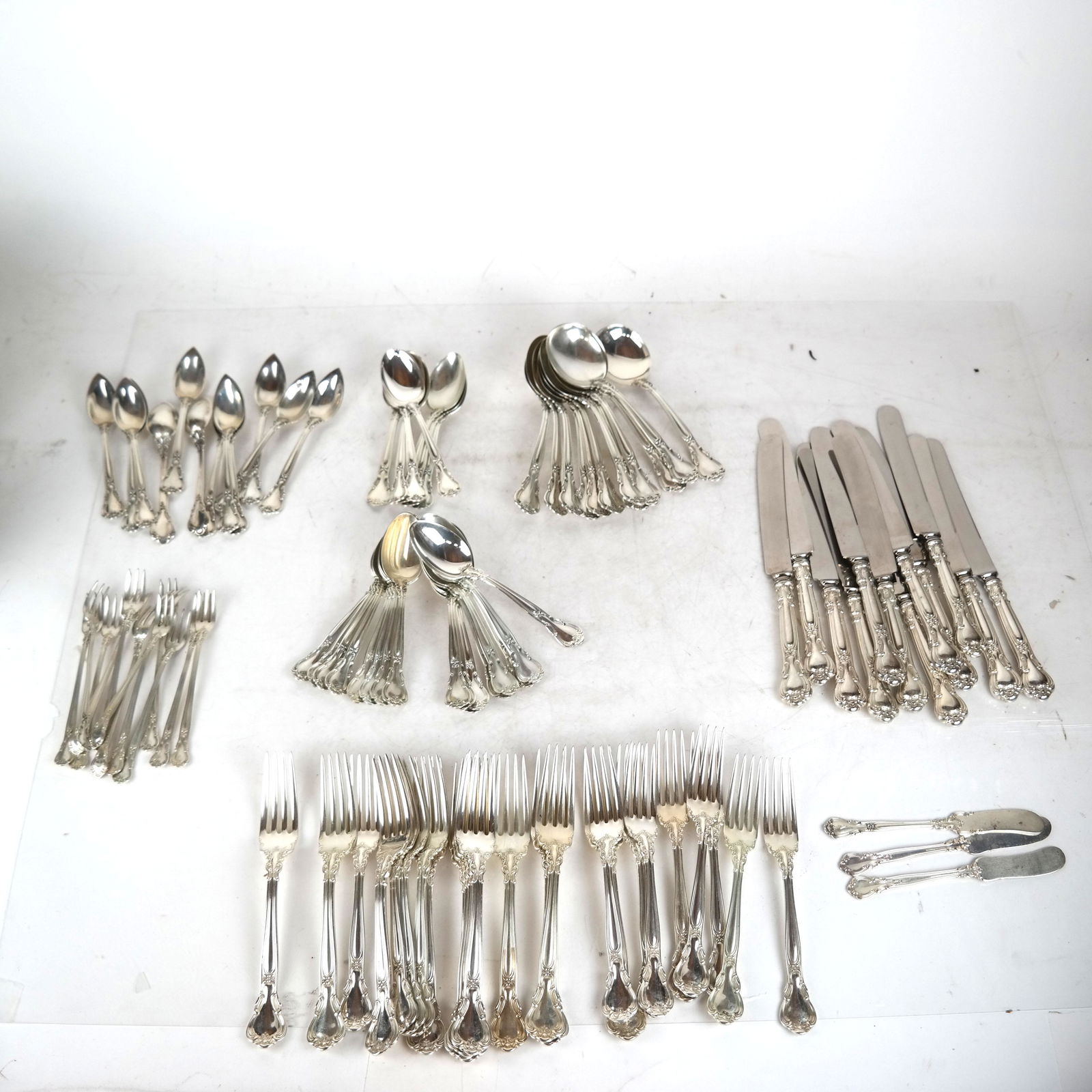 99-Pc Gorham Sterling Silver Flatware Set (1 of 8)