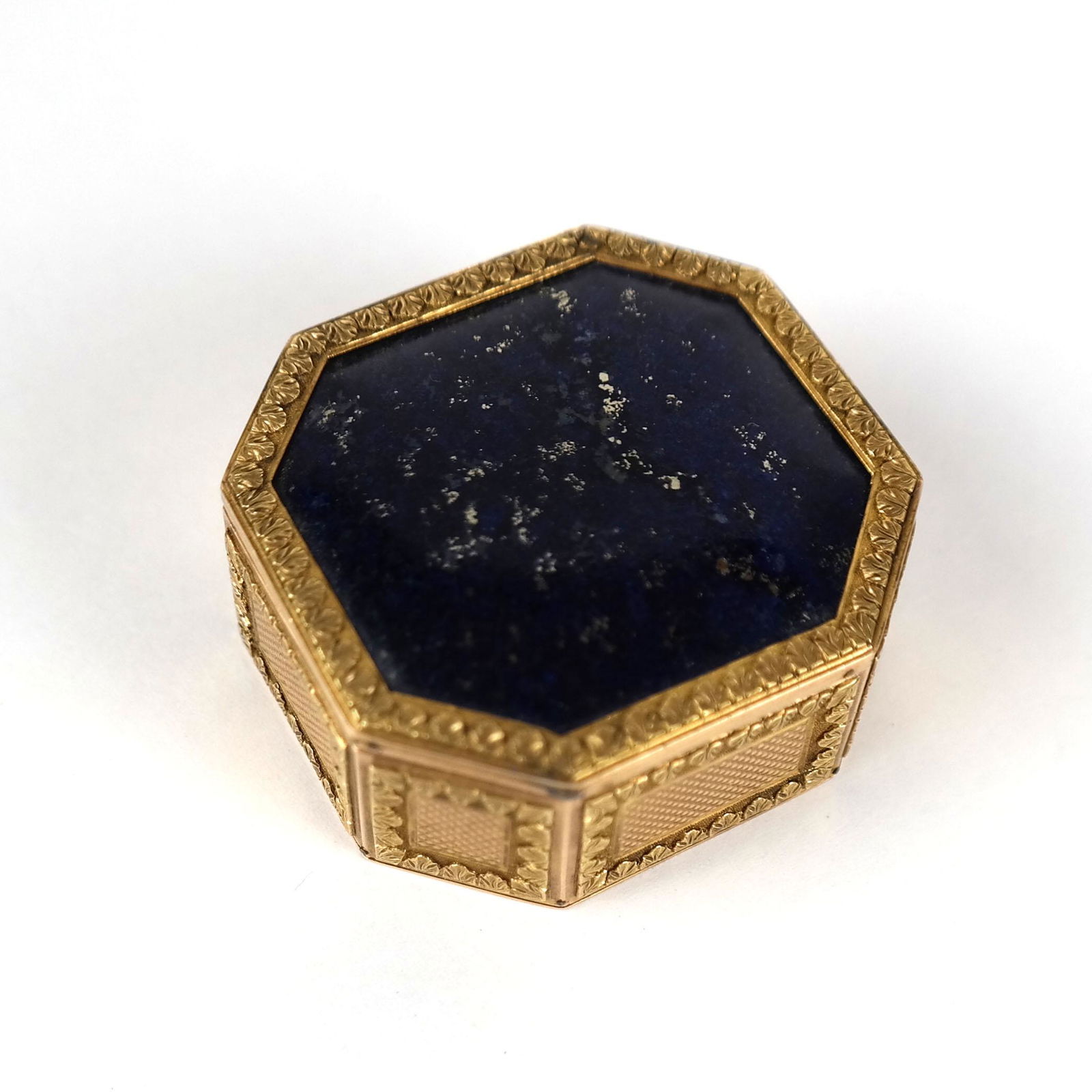 Vintage Gold & Lapis Pill Box (1 of 7)