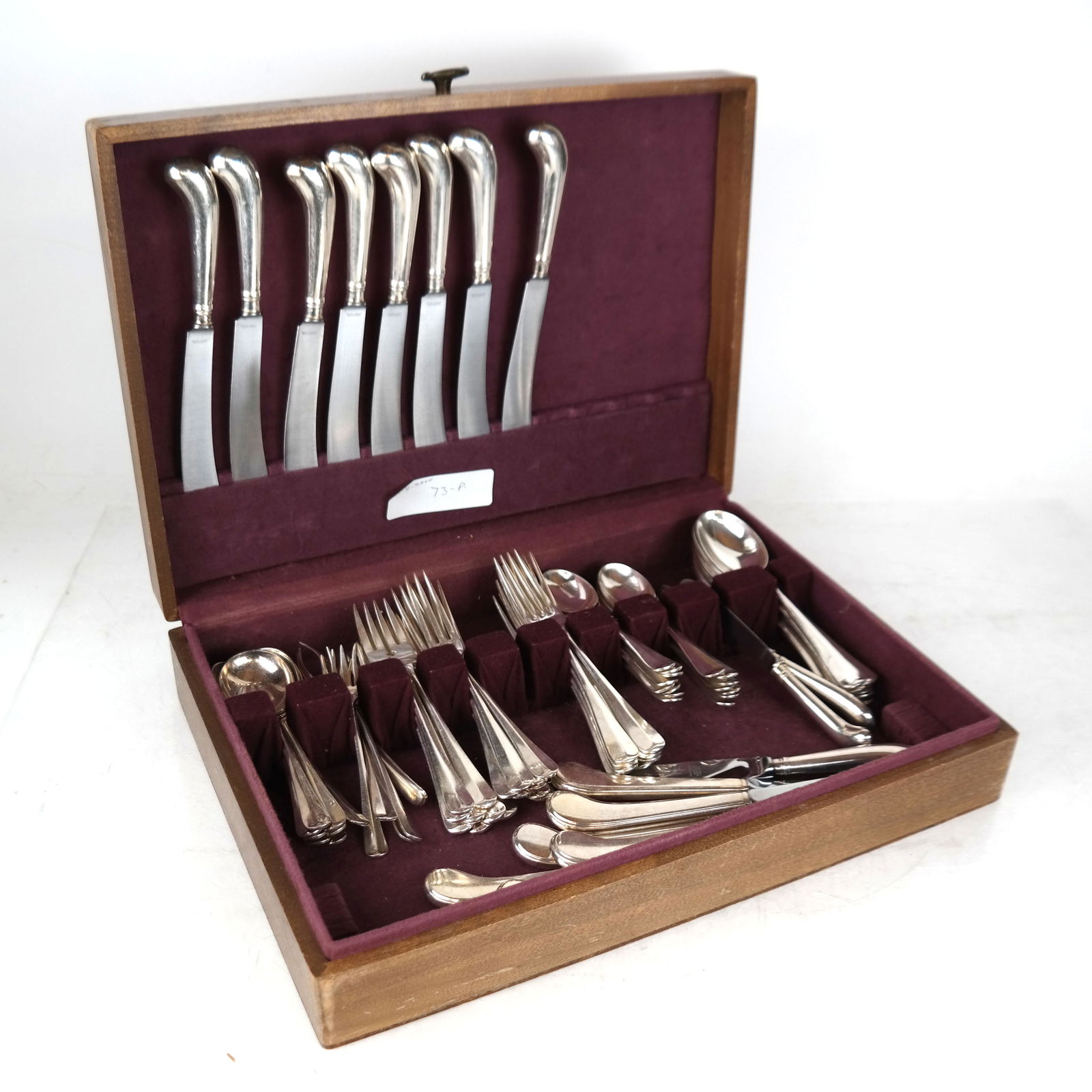 76-Pc. Assembled Silver Plate Flatware Set (1 of 9)