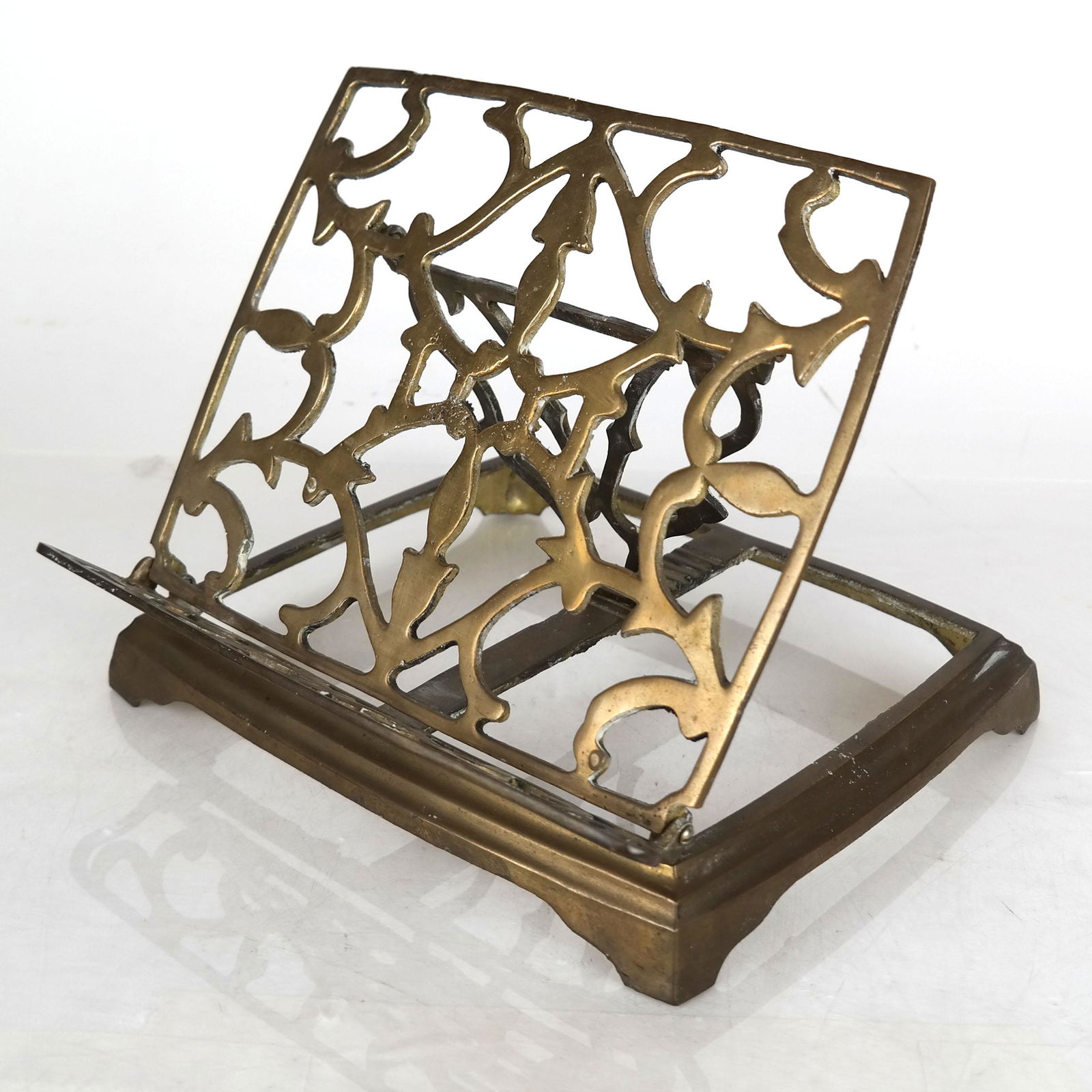 Antique Brass Folding Book Stand (1 of 6)