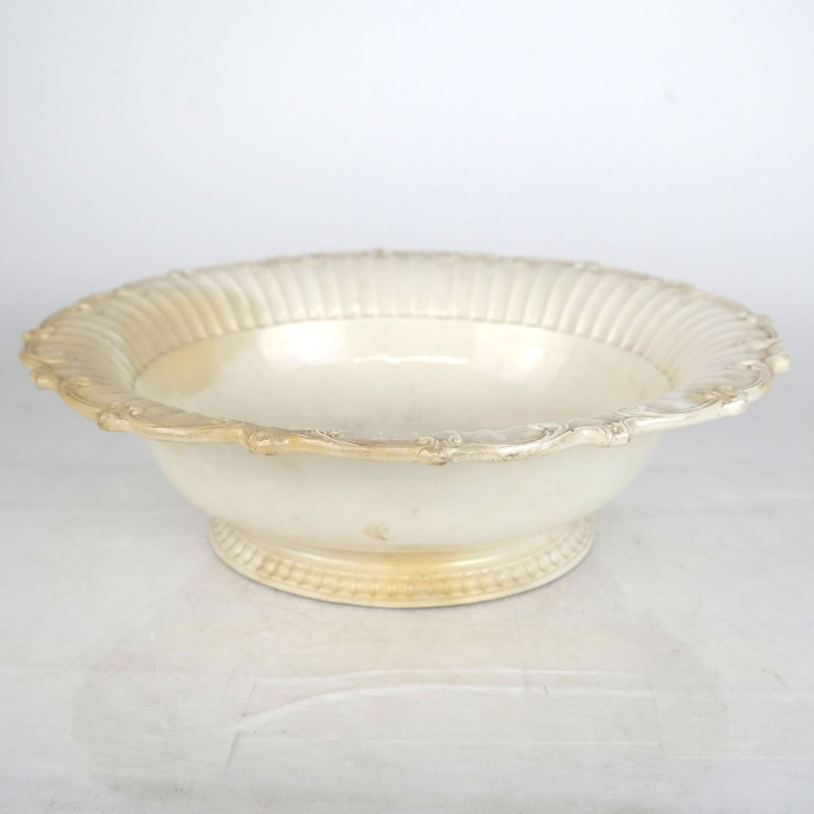 18th C. English Creamware Punch Bowl (1 of 5)