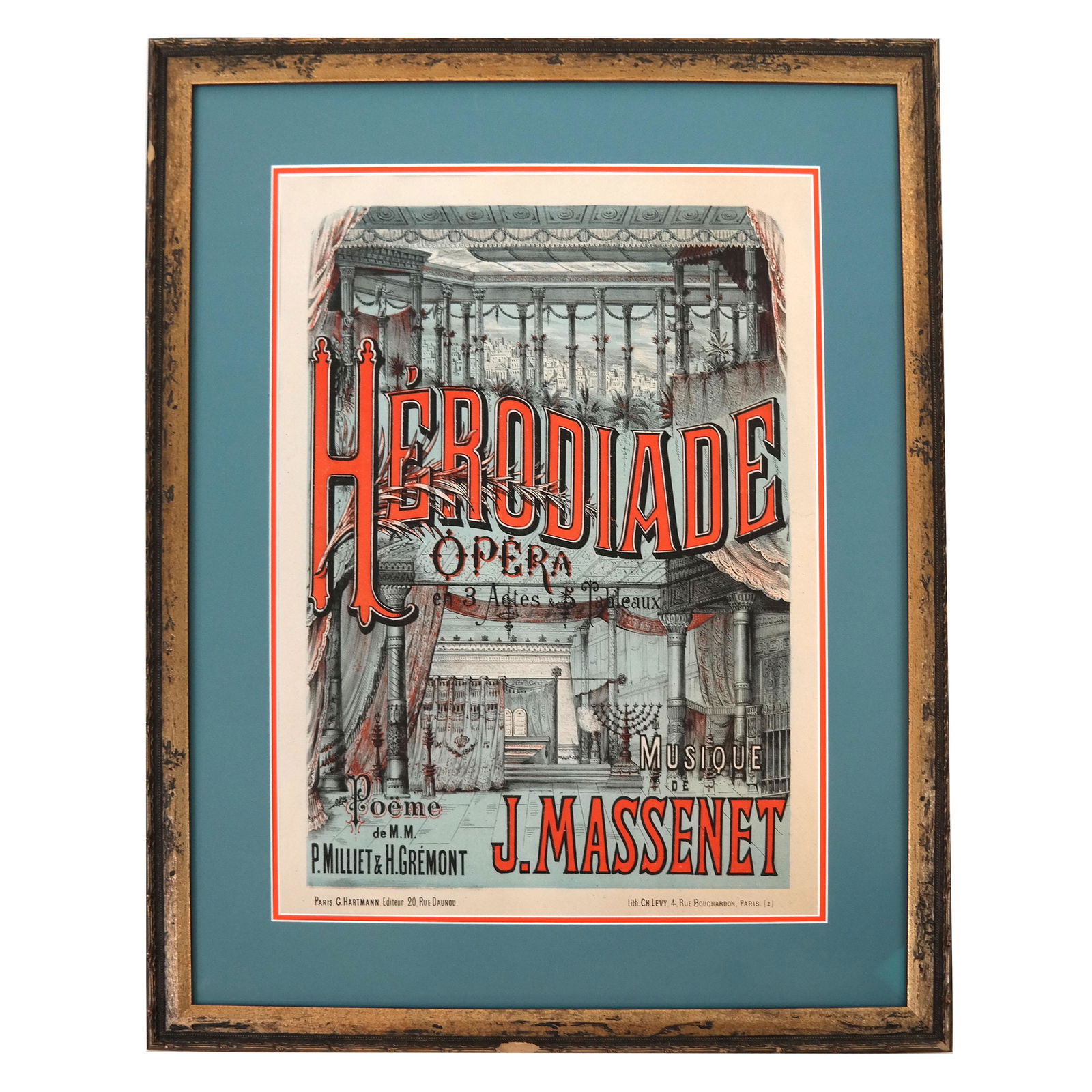 "Herodiade" Opera - Lithograph Poster (1 of 4)