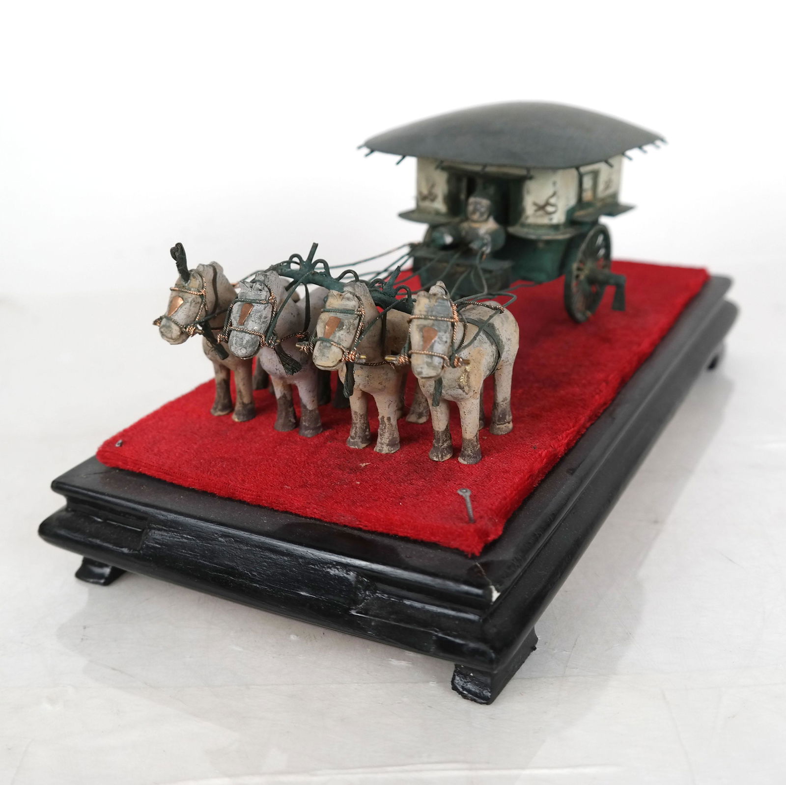 Chinese Ceramic Horse and Carriage Sculpture (1 of 7)