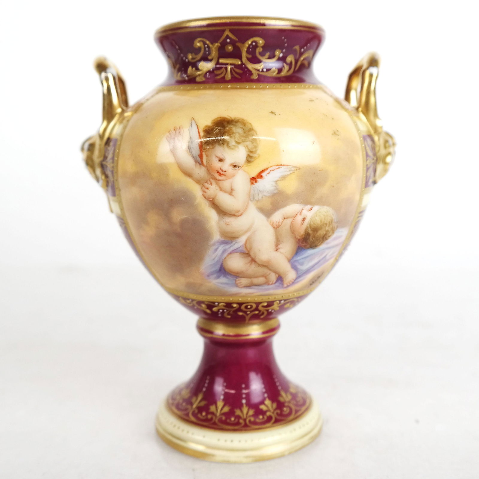 Royal Vienna-Style Porcelain Vase (1 of 11)