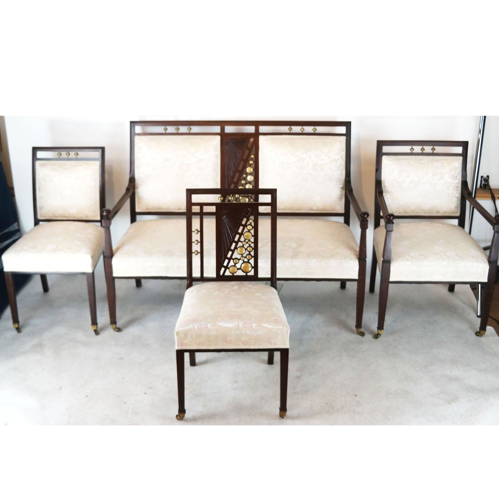 Art Deco 20th C. Mahogany 4-Piece Suite (1 of 8)