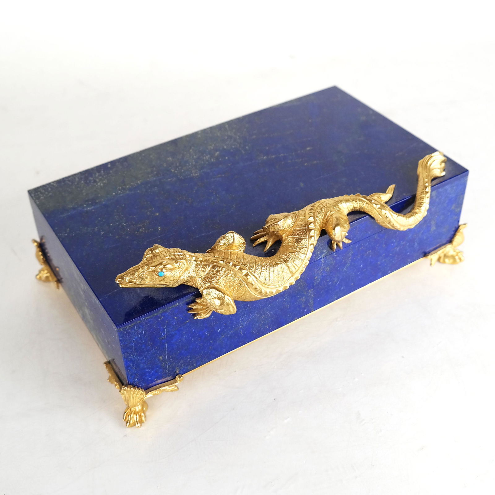 Lapis Lazuli Lizard Motif Box (1 of 8)